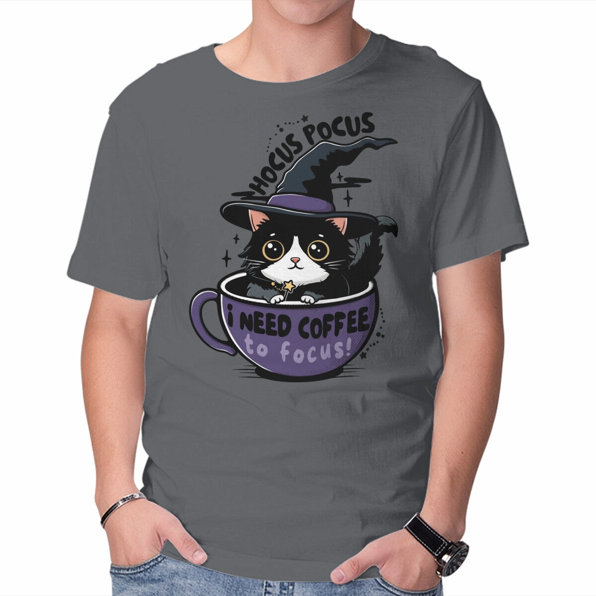 I Need Coffee To Focus Heat Transfer Printing