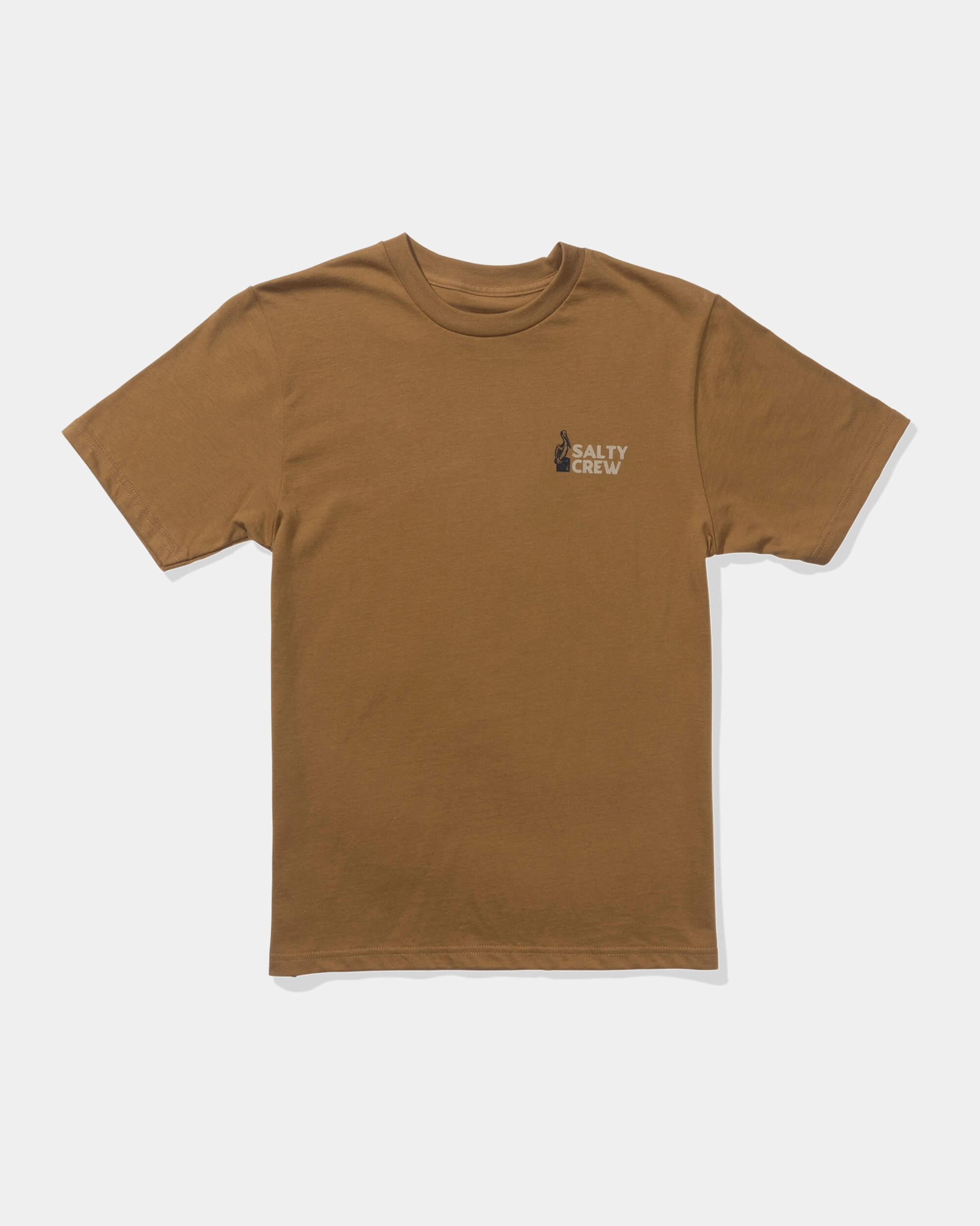 Stakeout  Ss Tee Kids - Caramel Breathable Mesh Insert WeightedHem