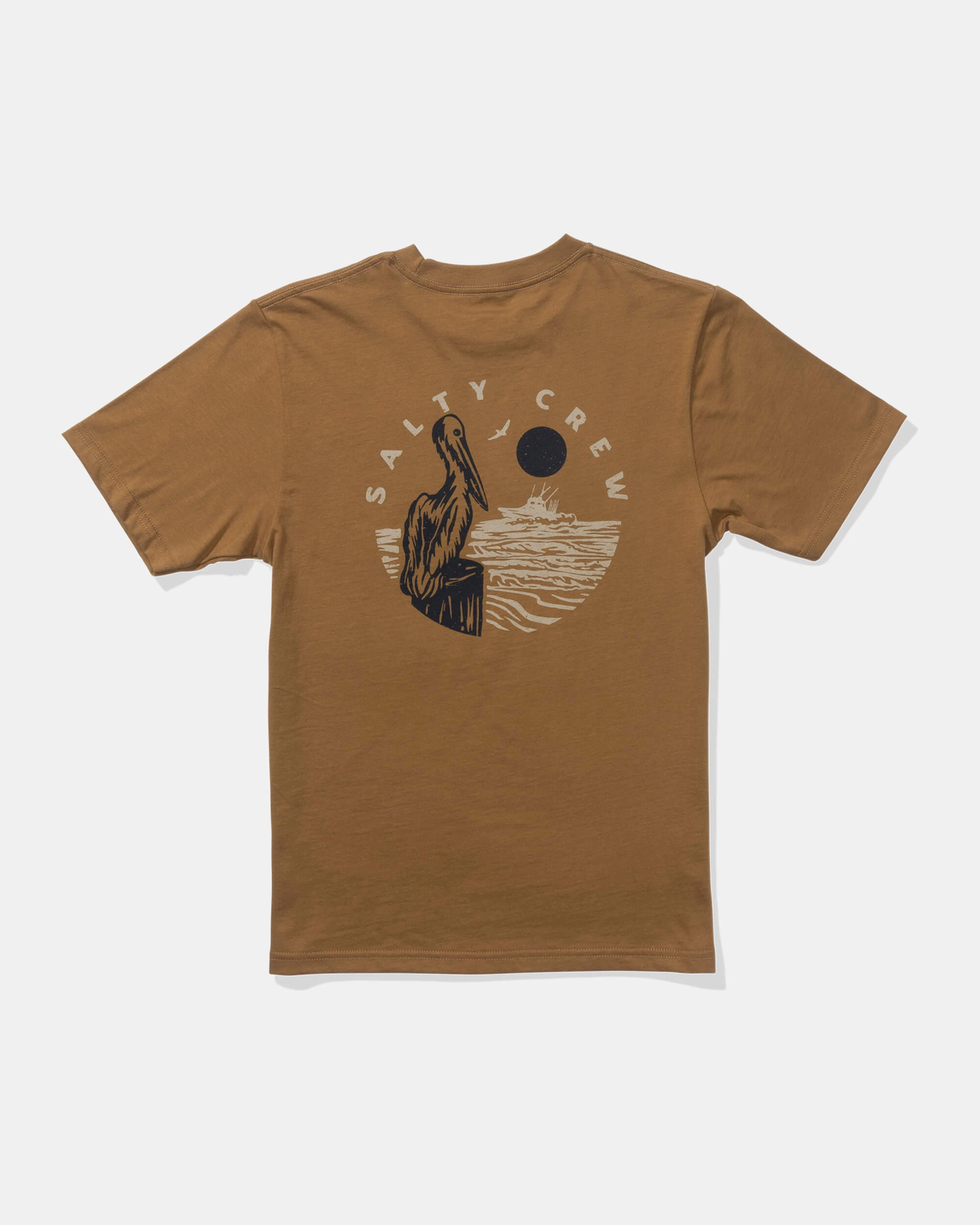 Stakeout  Ss Tee Kids - Caramel AbrasionResistantEdging Sustainable Fabric Blend