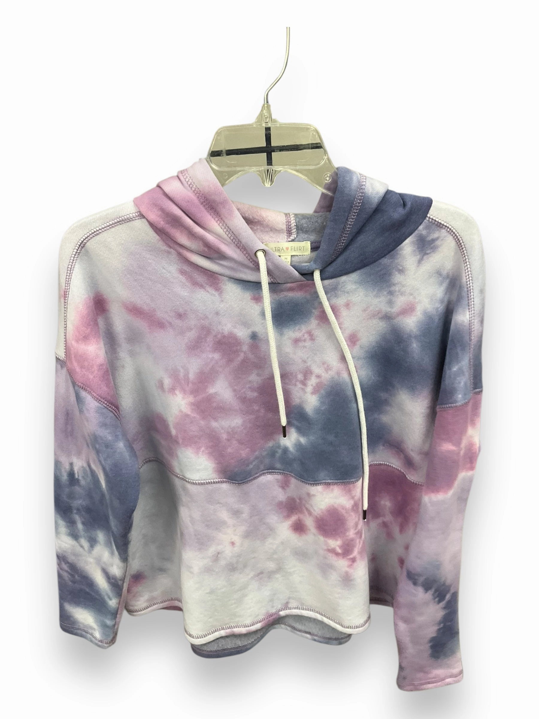 Sweatshirt Hoodie By Ultra Flirt In Purple, Size: M Versatile Scarf Reinforced Stress Points