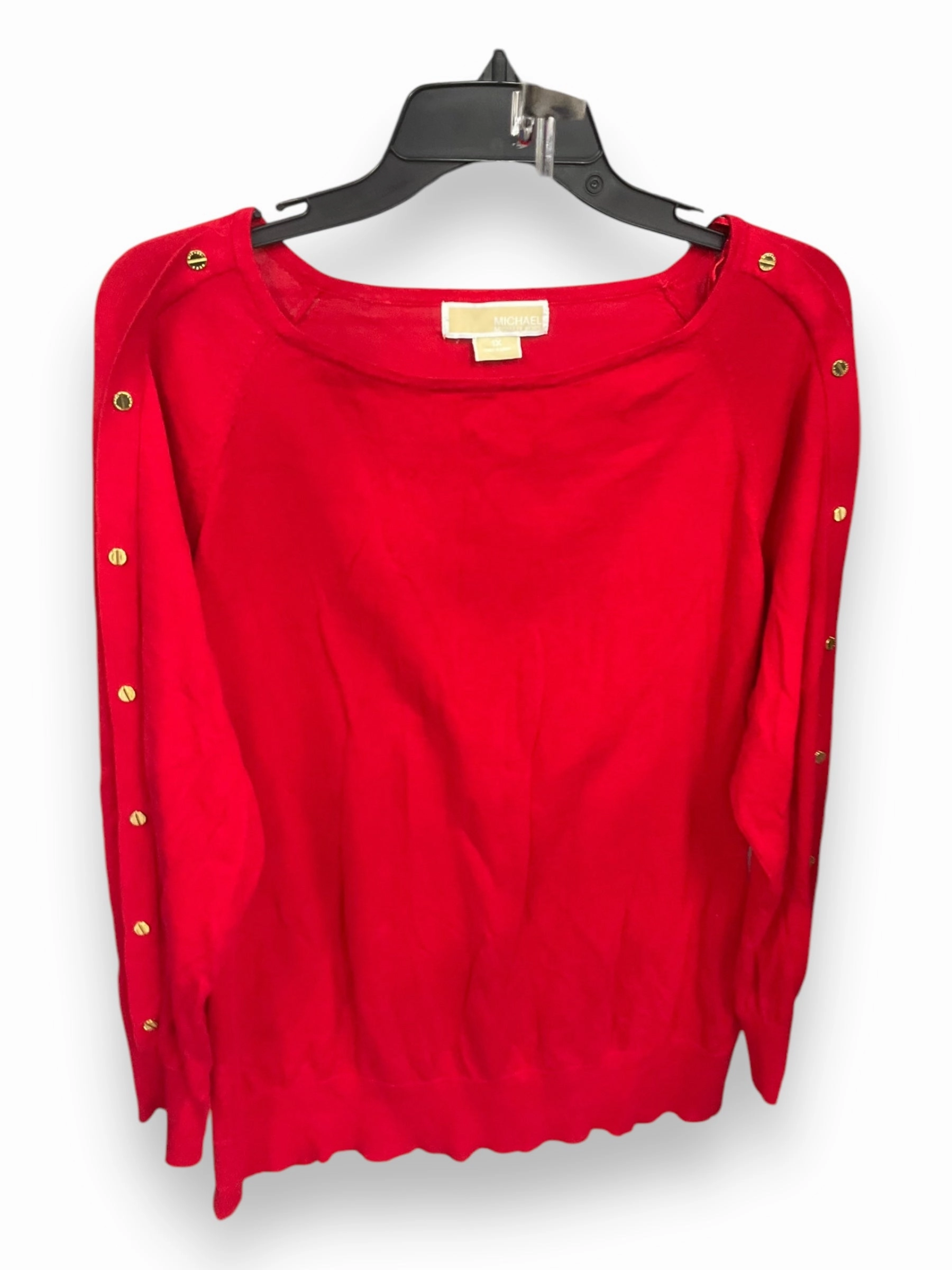 Sweater By Michael By Michael Kors In Red, Size: 1x Smart Skirt