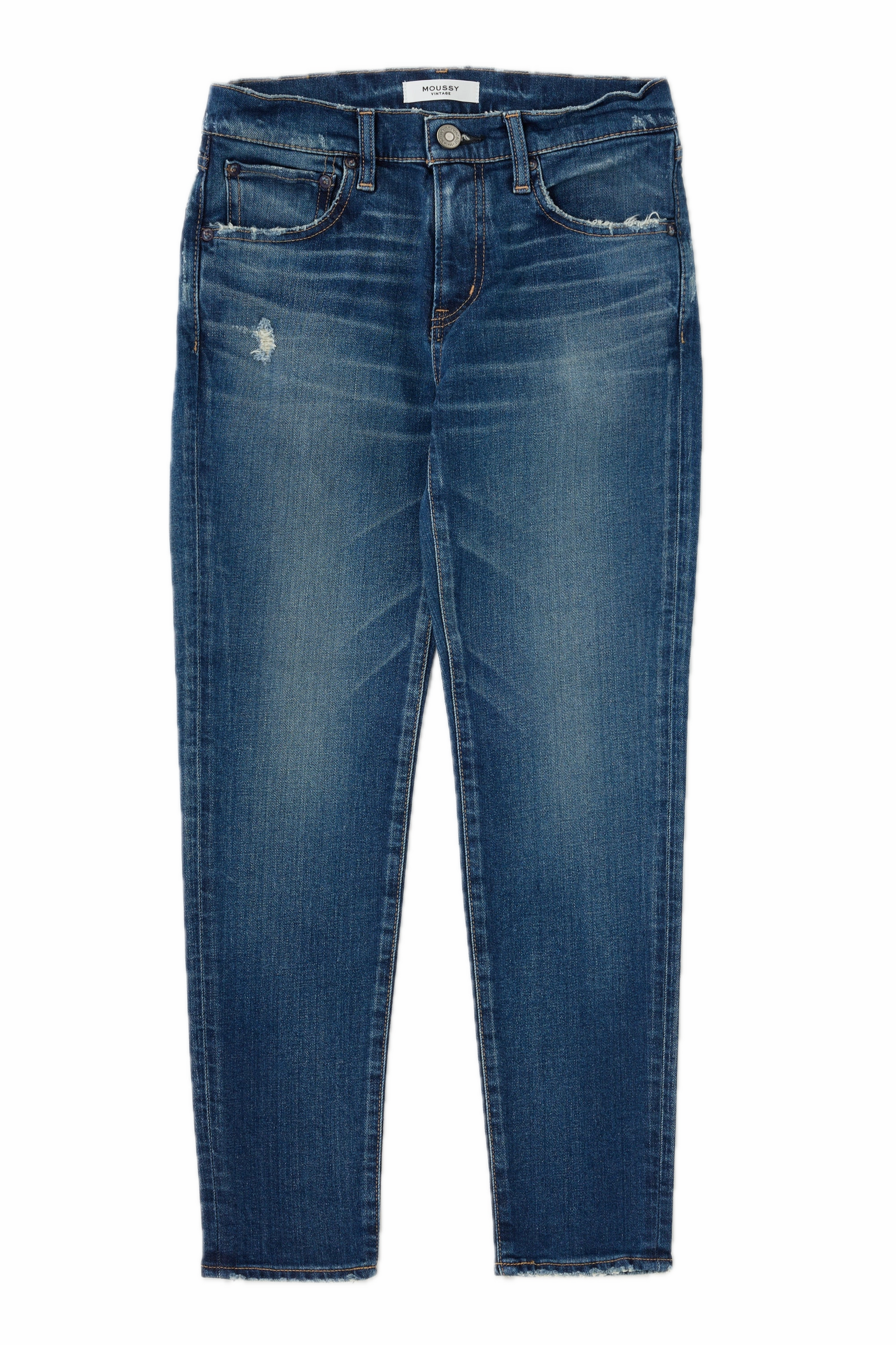 Soft Fabric Autumn Days Parent Style Moussy Denim Pinecrest Skinny in Blue