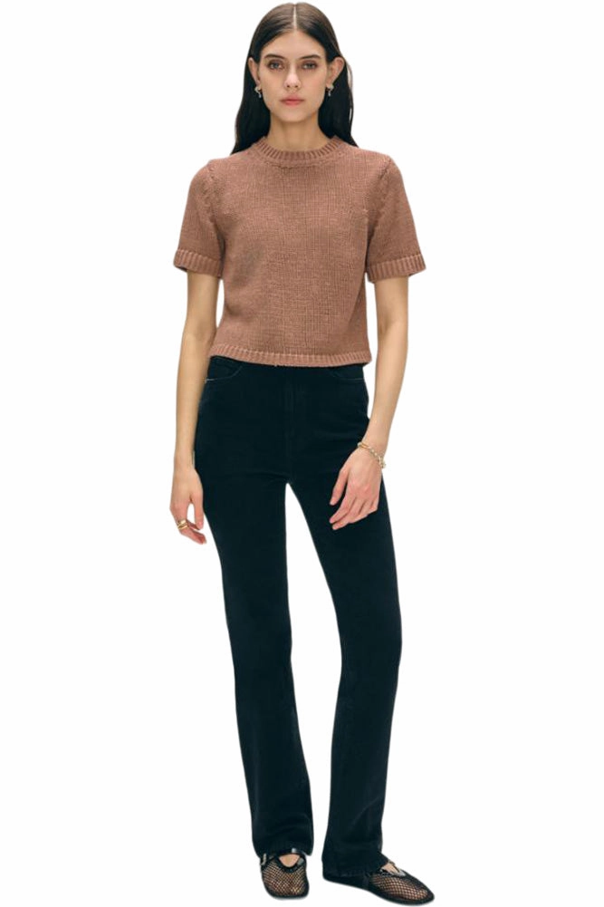 Trendy Warmth White & Warren Organic Cotton Tape T-shirt in Clay