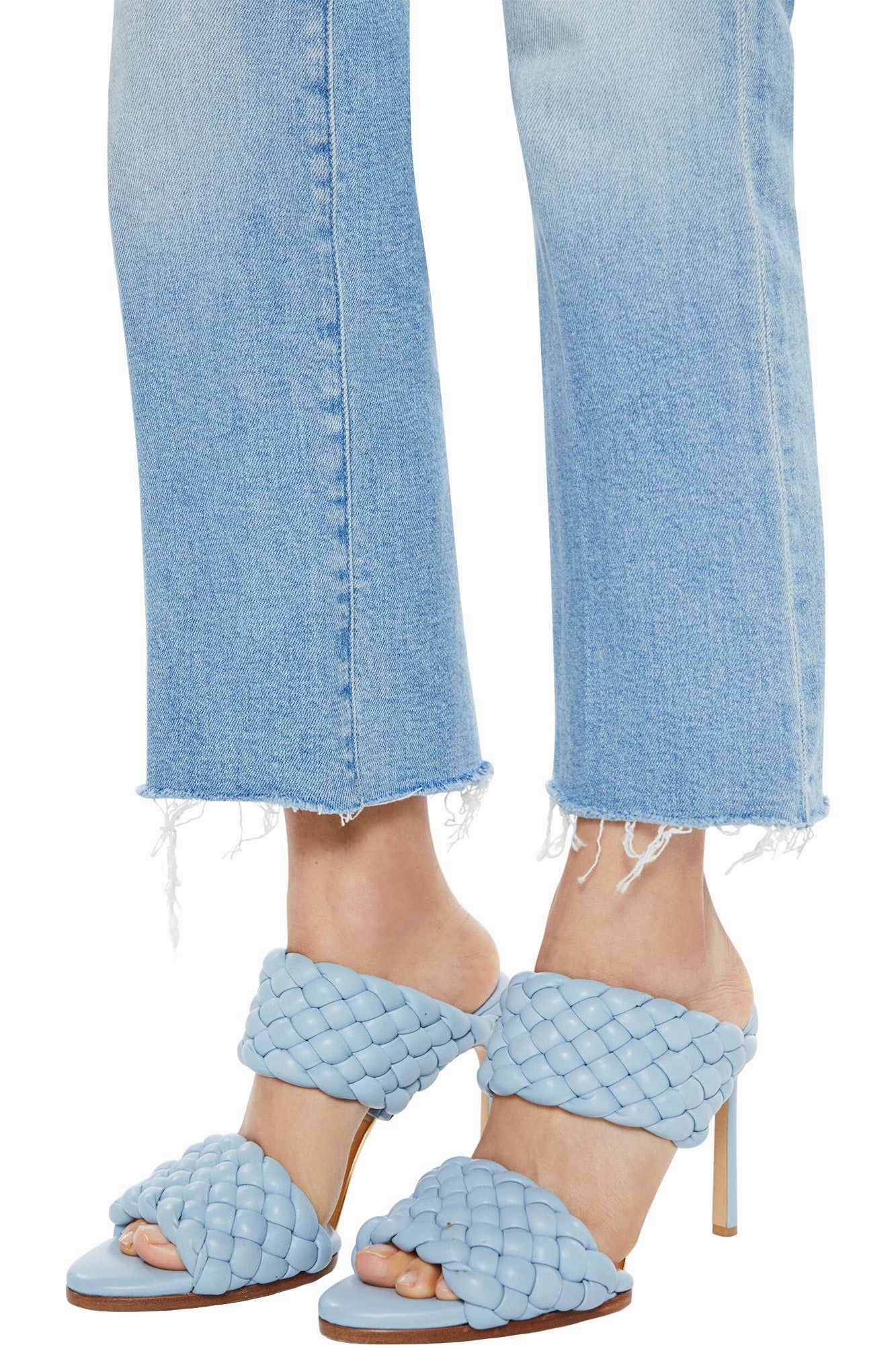 Relaxed Style Neutral Clean Shape MOTHER Denim Kick It Ankle Fray in Can You Dig It?