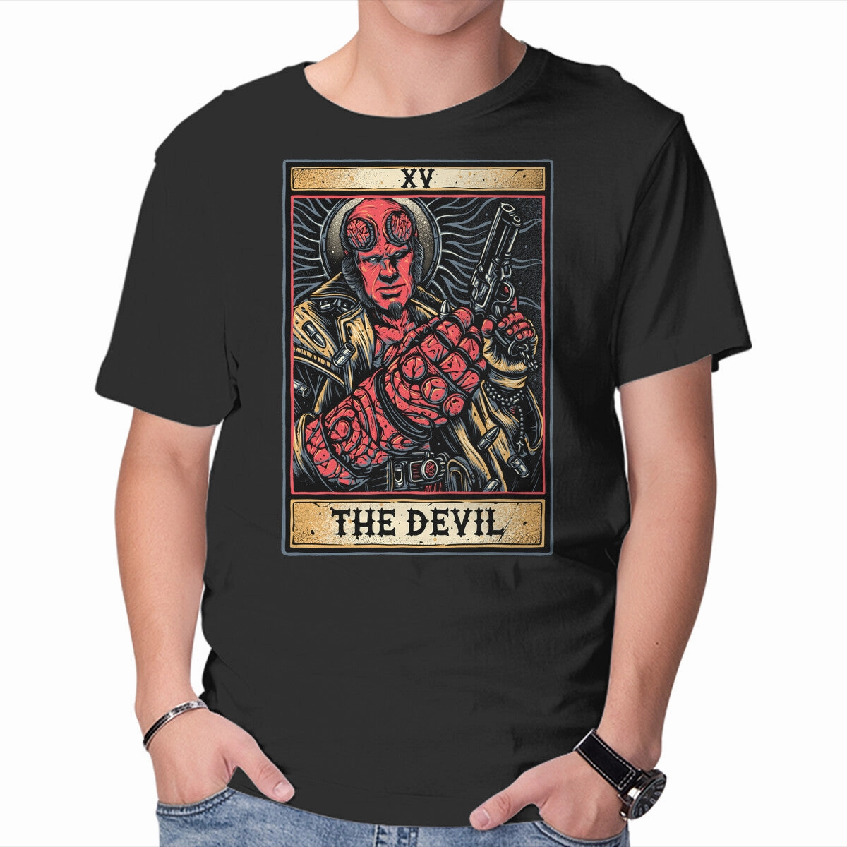 Devil Tarot Retro nostalgia Lint Resistant Surface