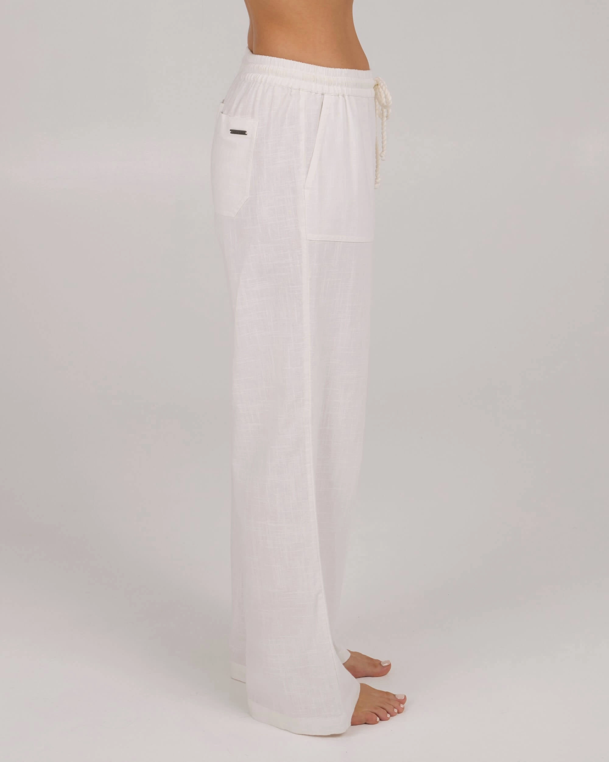 Breathable Comfort Shoreline Beach Pant - White