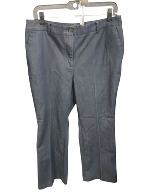 Jeans Flared By Talbots In Blue, Size: 12 FlatlockStitching