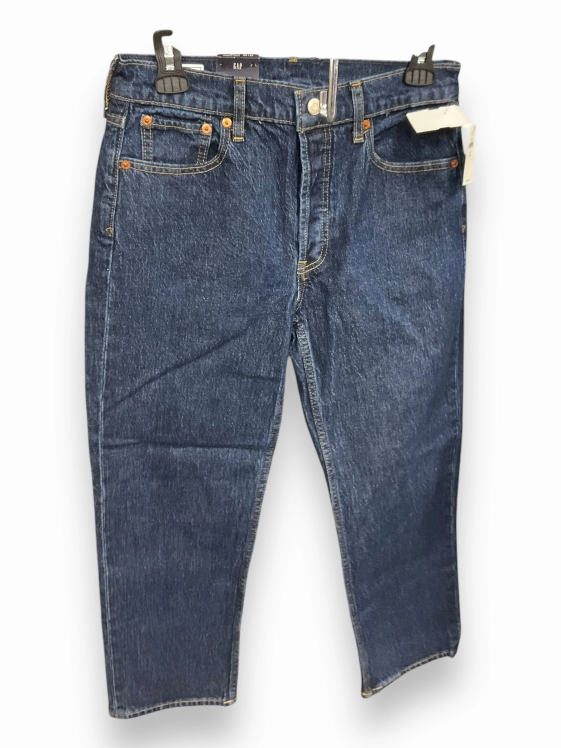 Jeans Straight By Gap In Blue Denim, Size: 6 Airtight Zipper