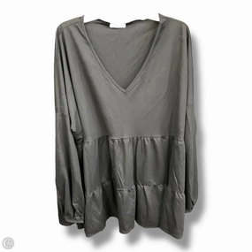 Top Long Sleeve Basic By Chicsoul In Black, Size: 3x Breezy Design