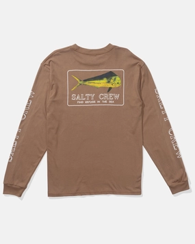Outdoor Sports certified Golden Mahi Premium L/S Tee - Clay