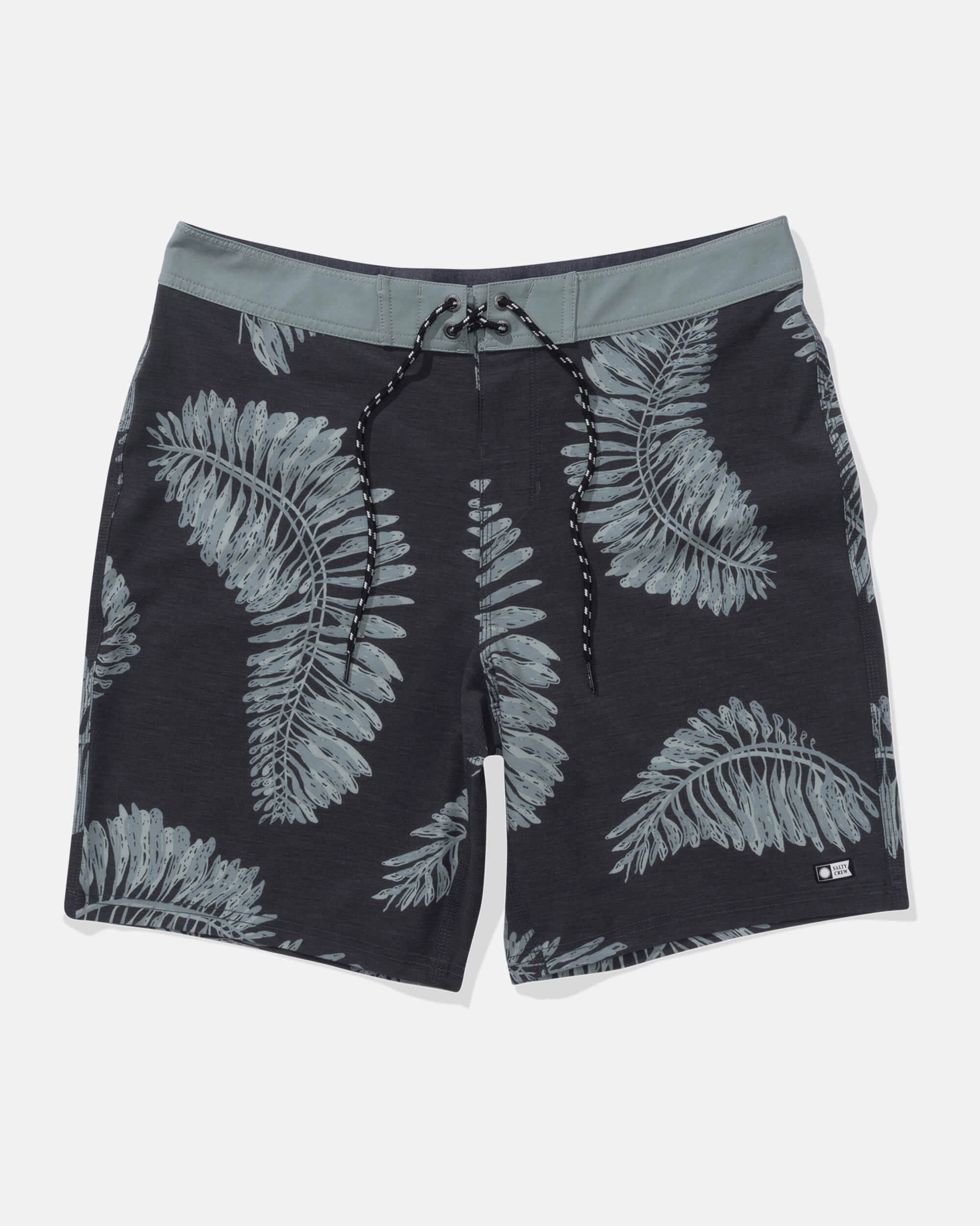 Stretchable Material Stringer Boardshort - Black