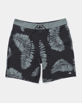 Stringer Boardshort - Black Elastic-Waist