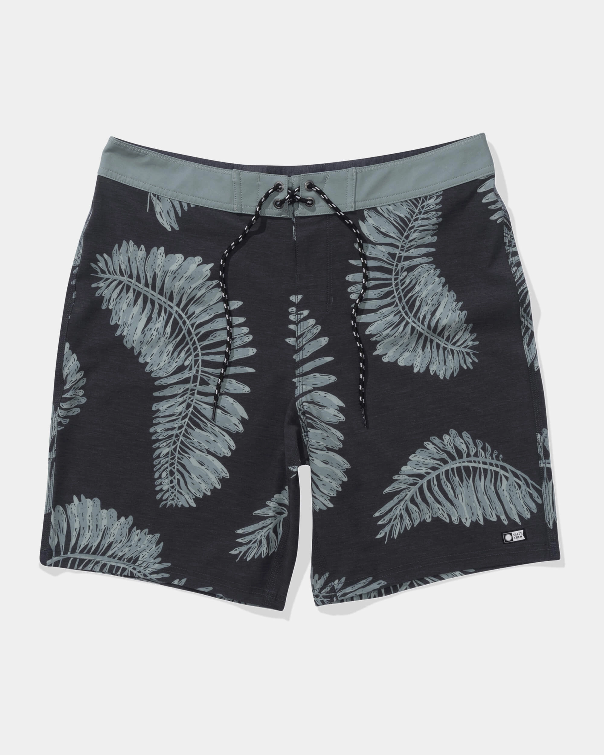 Stringer Boardshort - Black Elastic-Waist
