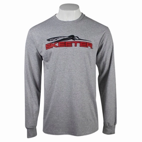 Yoke Design Skeeter Cotton Long Sleeve - Grey