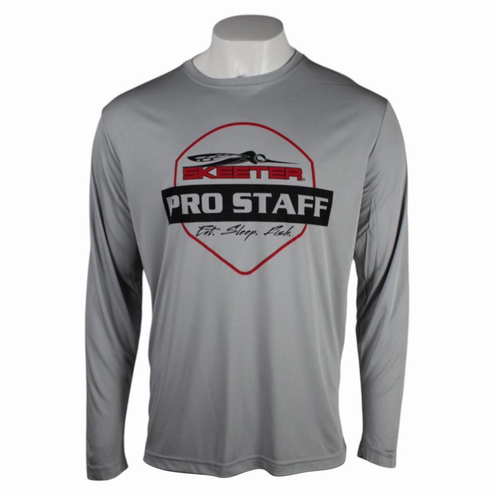 Skeeter Pro Staff Badge Silver Performance Long Sleeve EasyCare Fabric