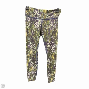Layer Play Shimmer Core Athletic Leggings By Lululemon In Green & Purple, Size: S