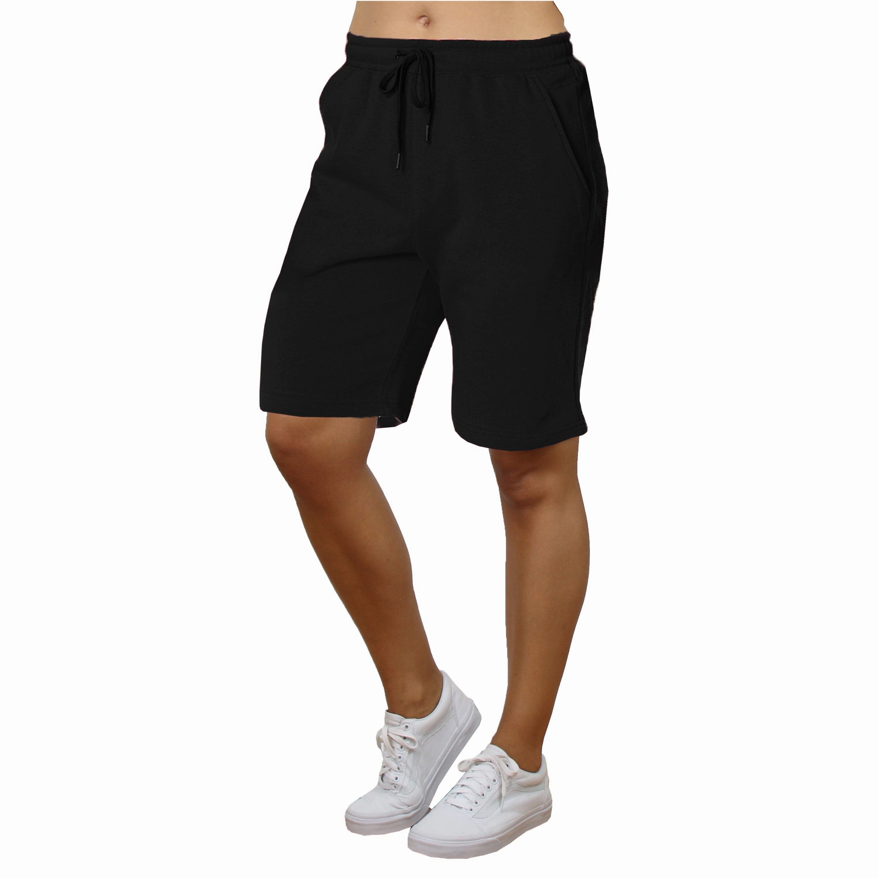 Women's Tech Fleece Performance Active Shorts Set Sleek Comfort Wear Breathable Design