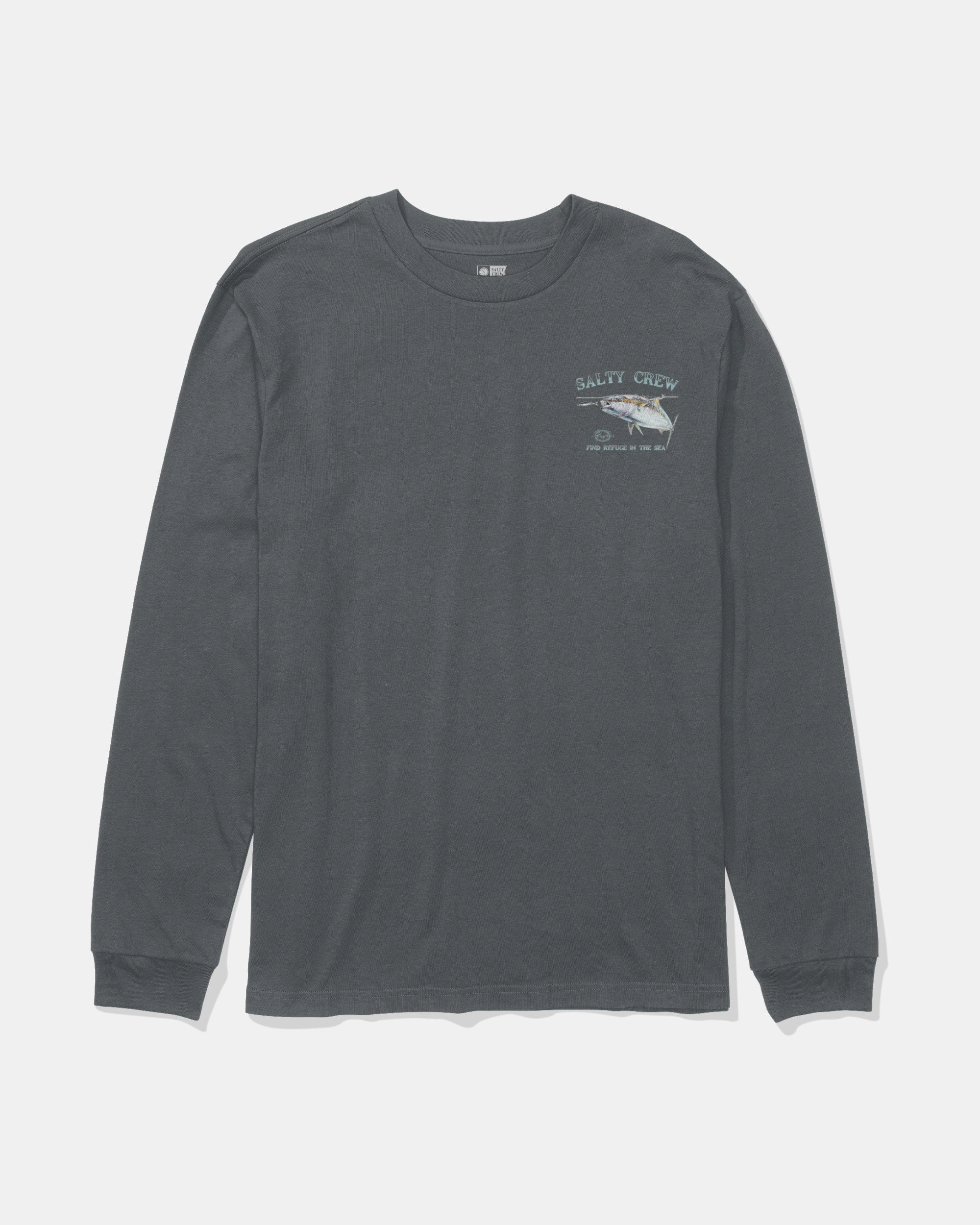 Surface Ls Tee - Charcoal Sporty Comfort