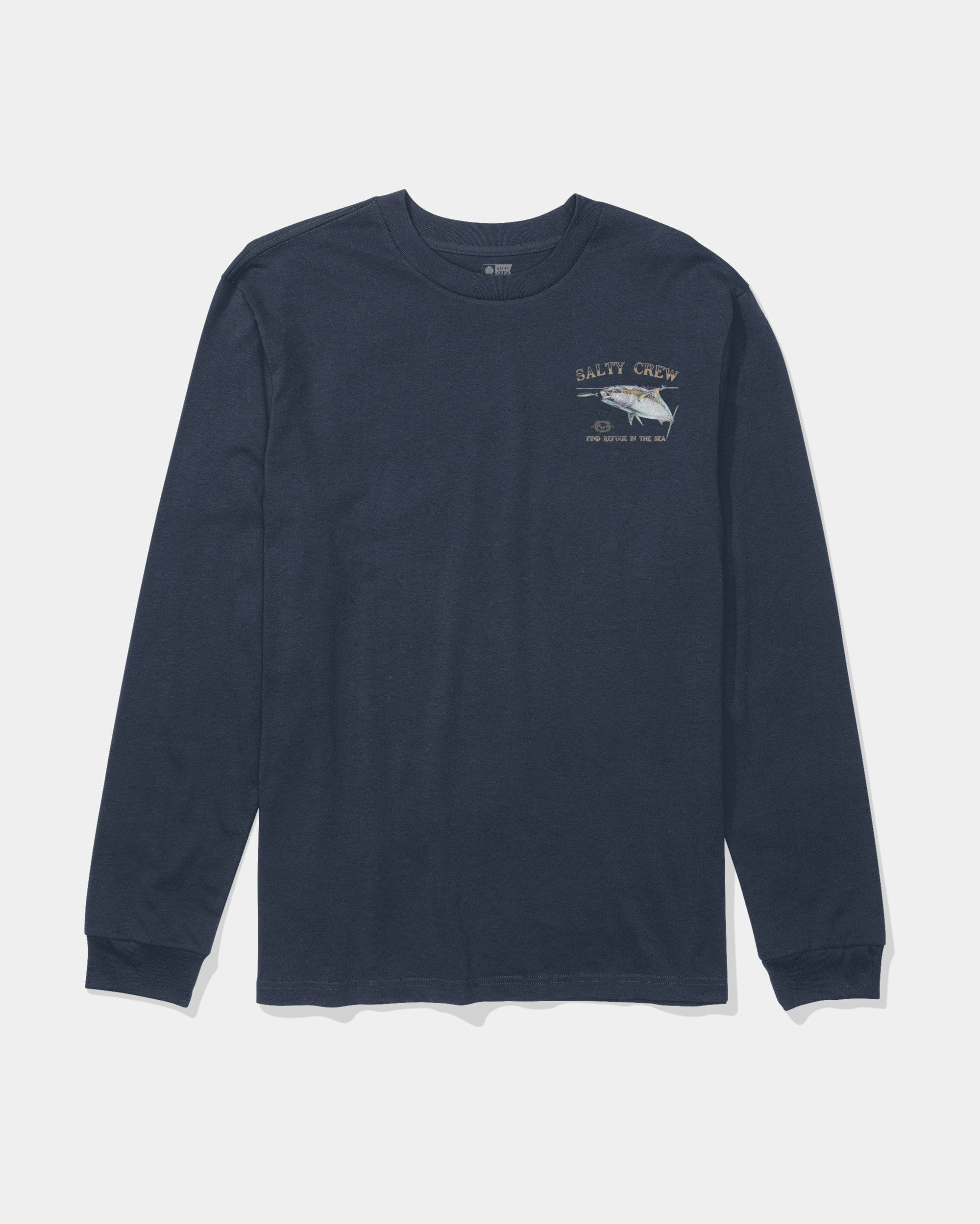 Cozy Vibe Wear Surface Ls Tee - Navy