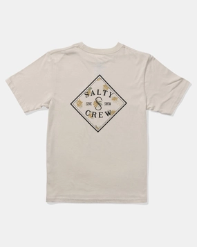 Tippet Fill Ss Tee - Moonbeam EthicalProduction Relaxed and Easy