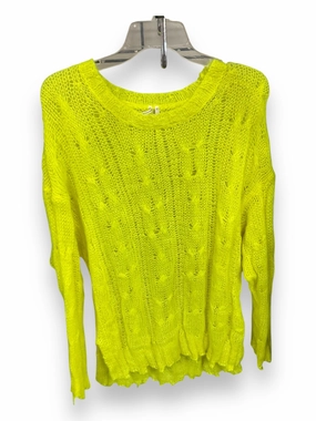 TaglessNeckline Comfort sleepwear Sweater By Anthropologie In Yellow, Size: Xl