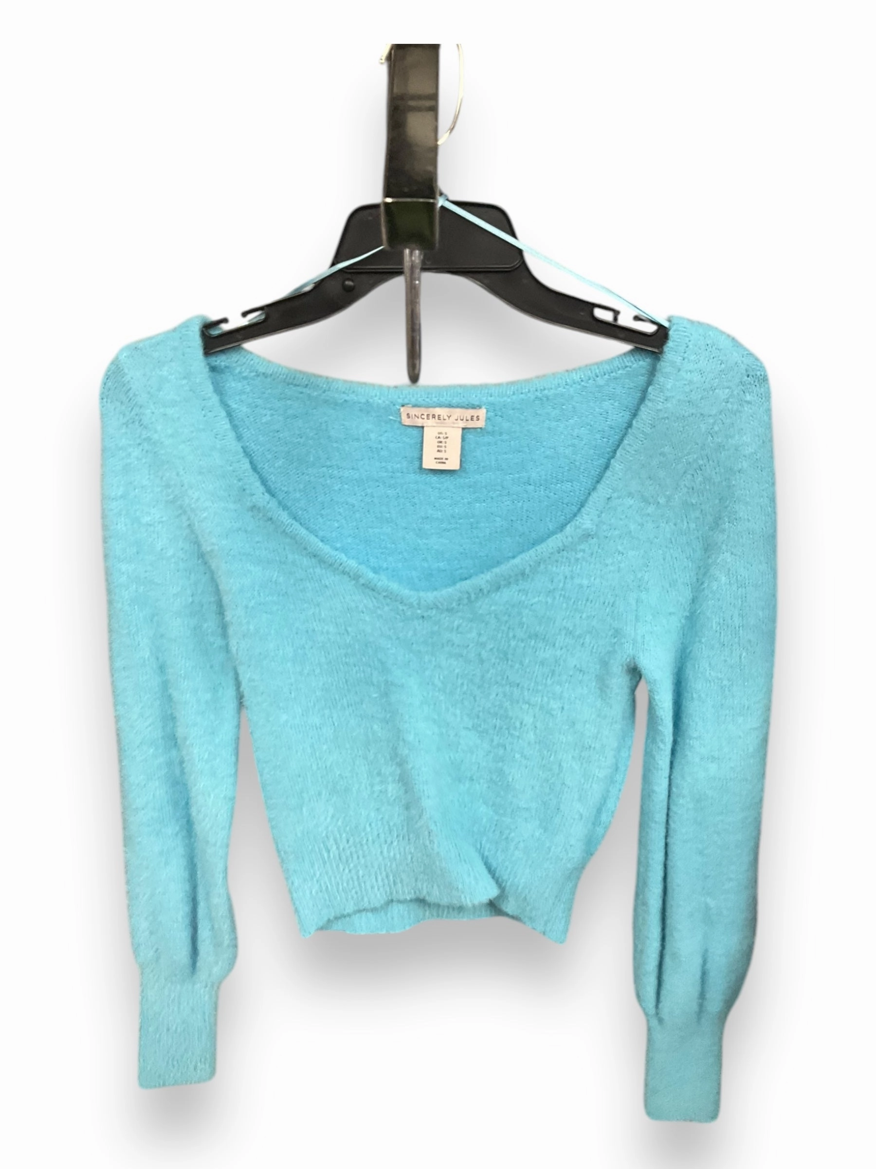 Daily Use yoga mode Sweater By Clothes Mentor In Blue, Size: S