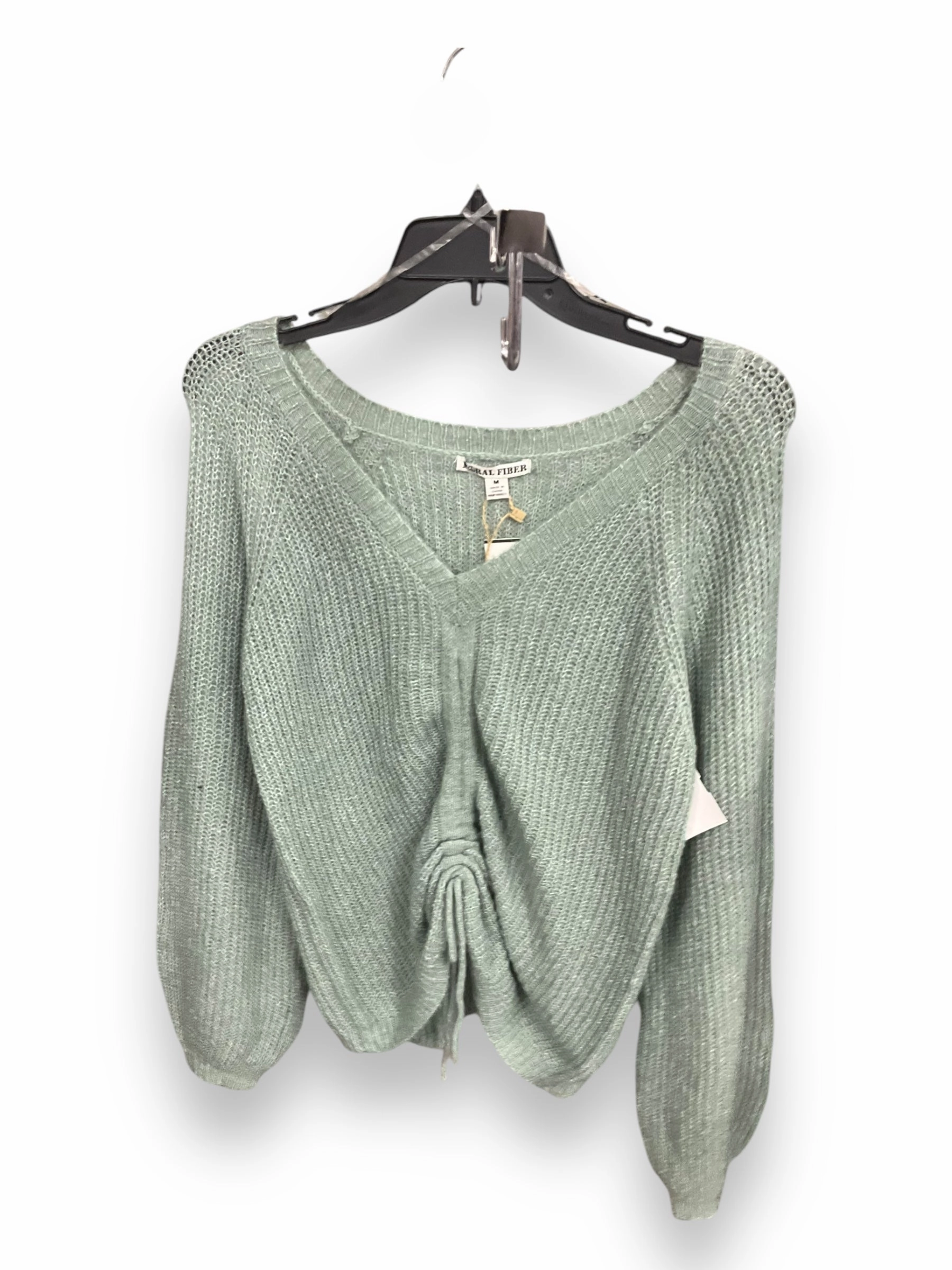 Chic Jacket Opaque Tone Sweater By Clothes Mentor In Green, Size: M
