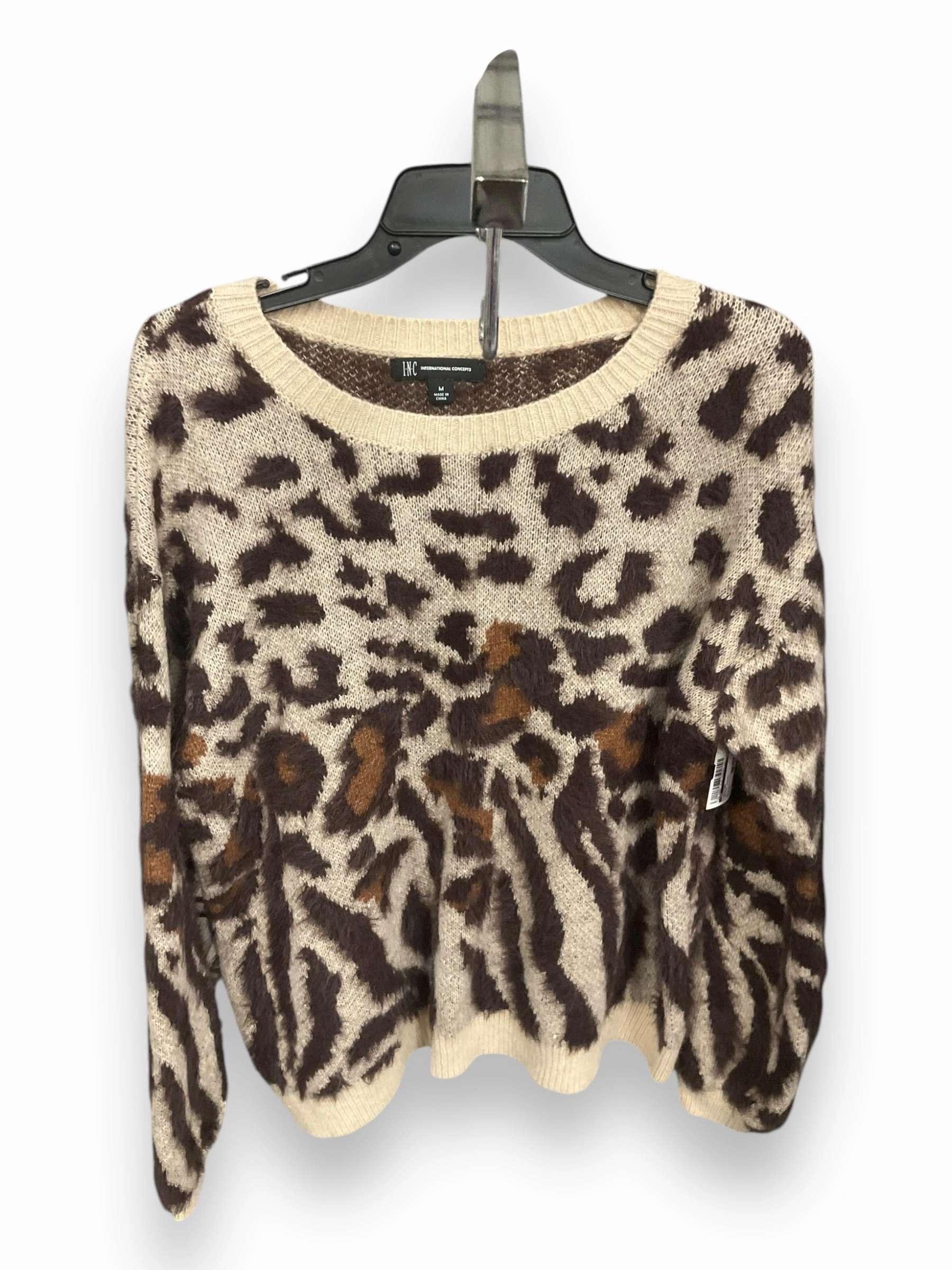 Sweater By Inc In Animal Print, Size: M Eco Wear