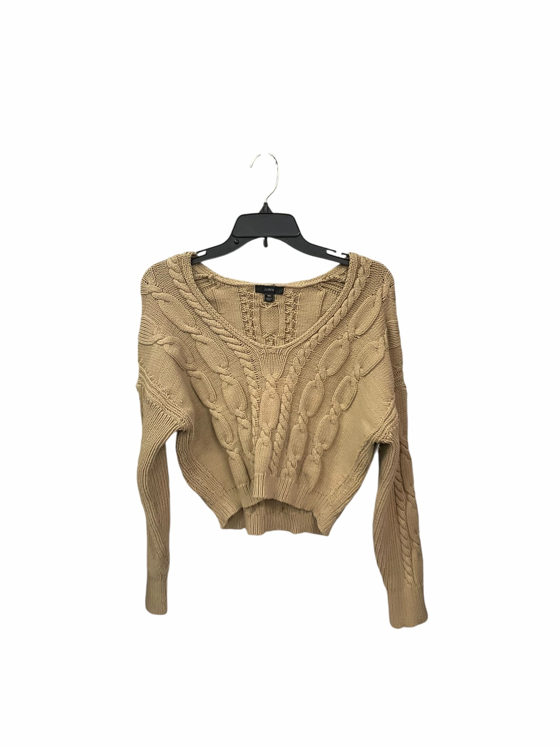 Sweater By J. Crew In Tan, Size: Xs Open Heart