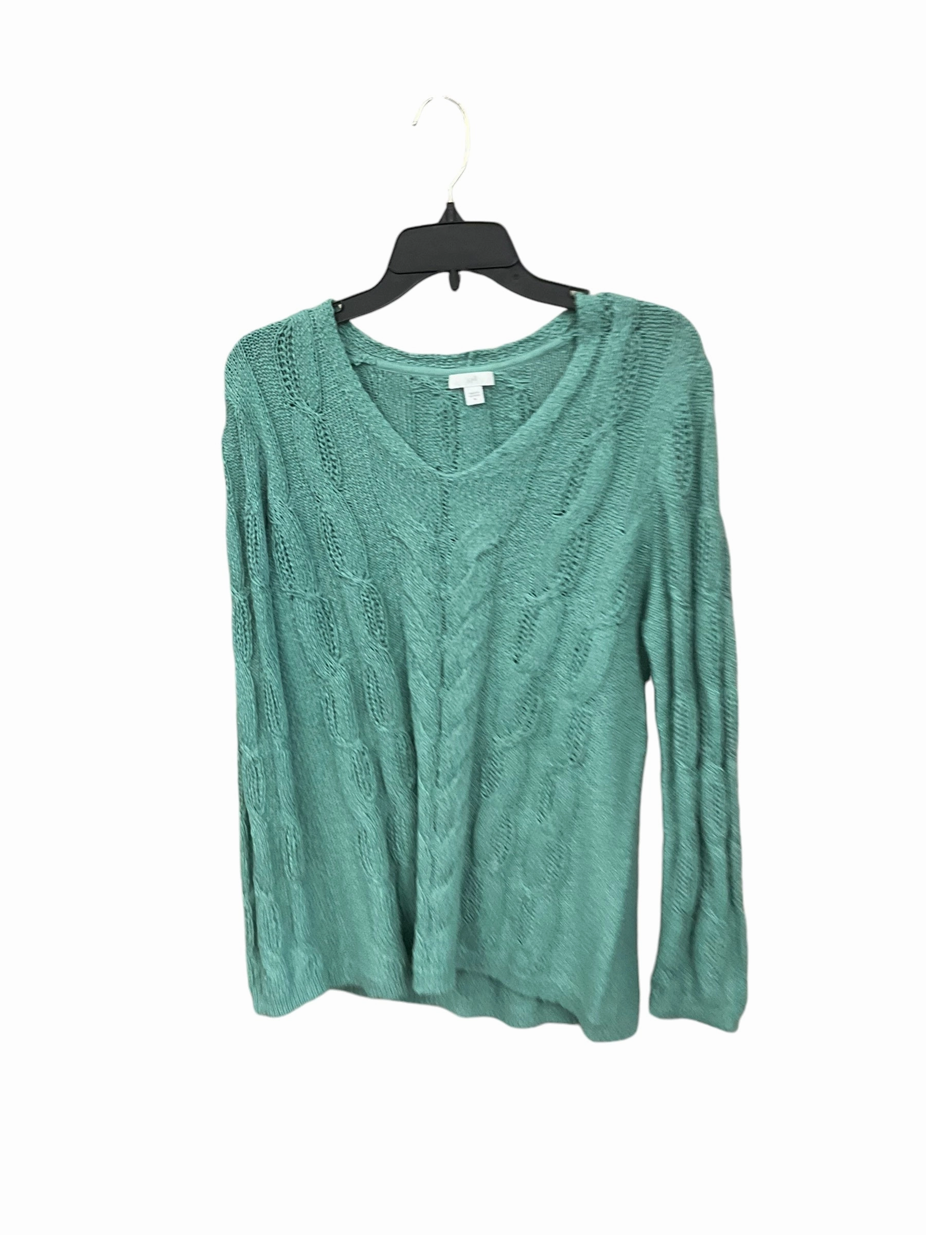 Fairy Core Thermal Insulation Sweater By J. Jill In Green, Size: M