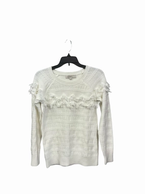 Casual Protection Sweater By Loft In Ivory, Size: Xs