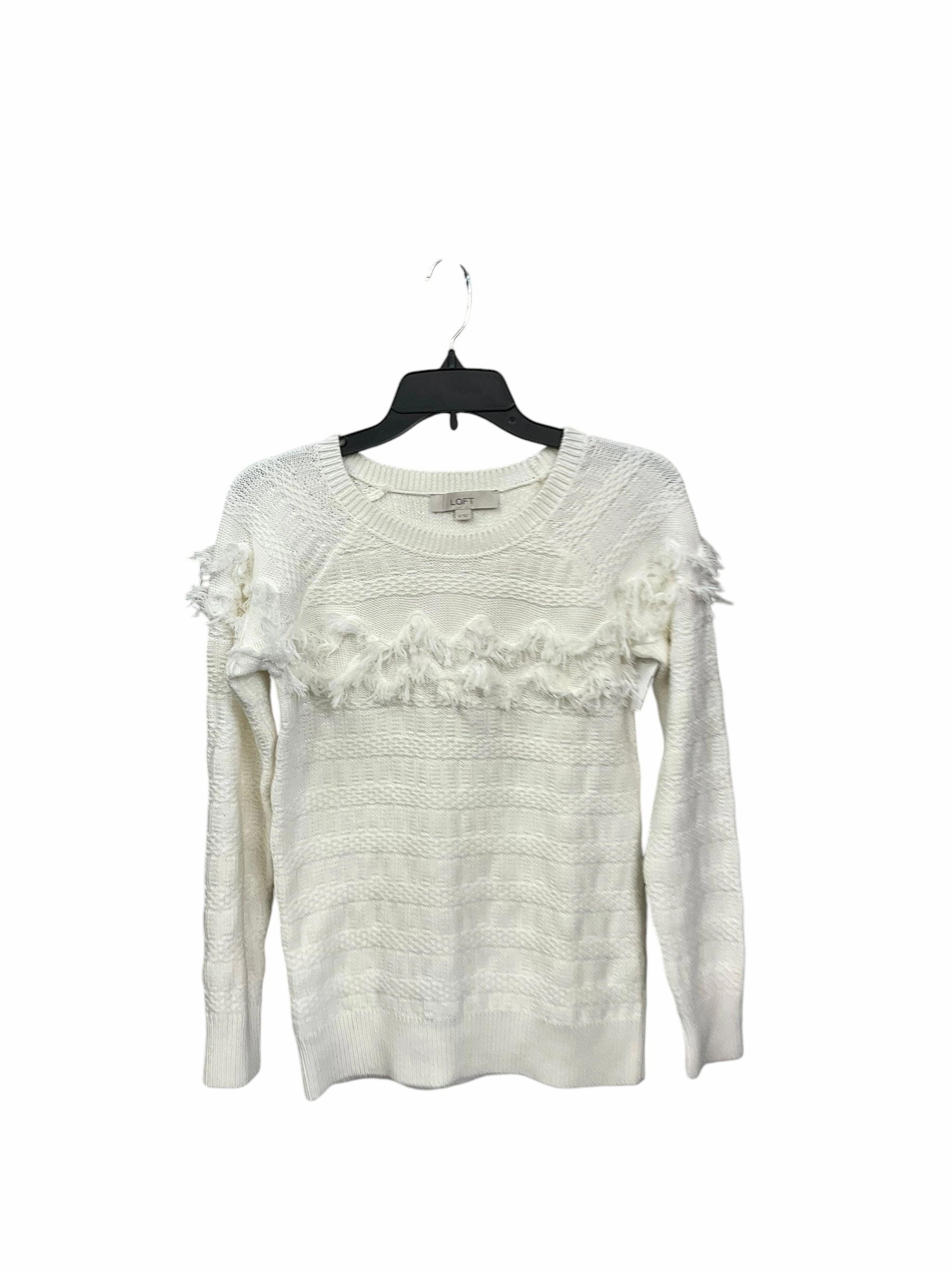 Casual Protection Sweater By Loft In Ivory, Size: Xs
