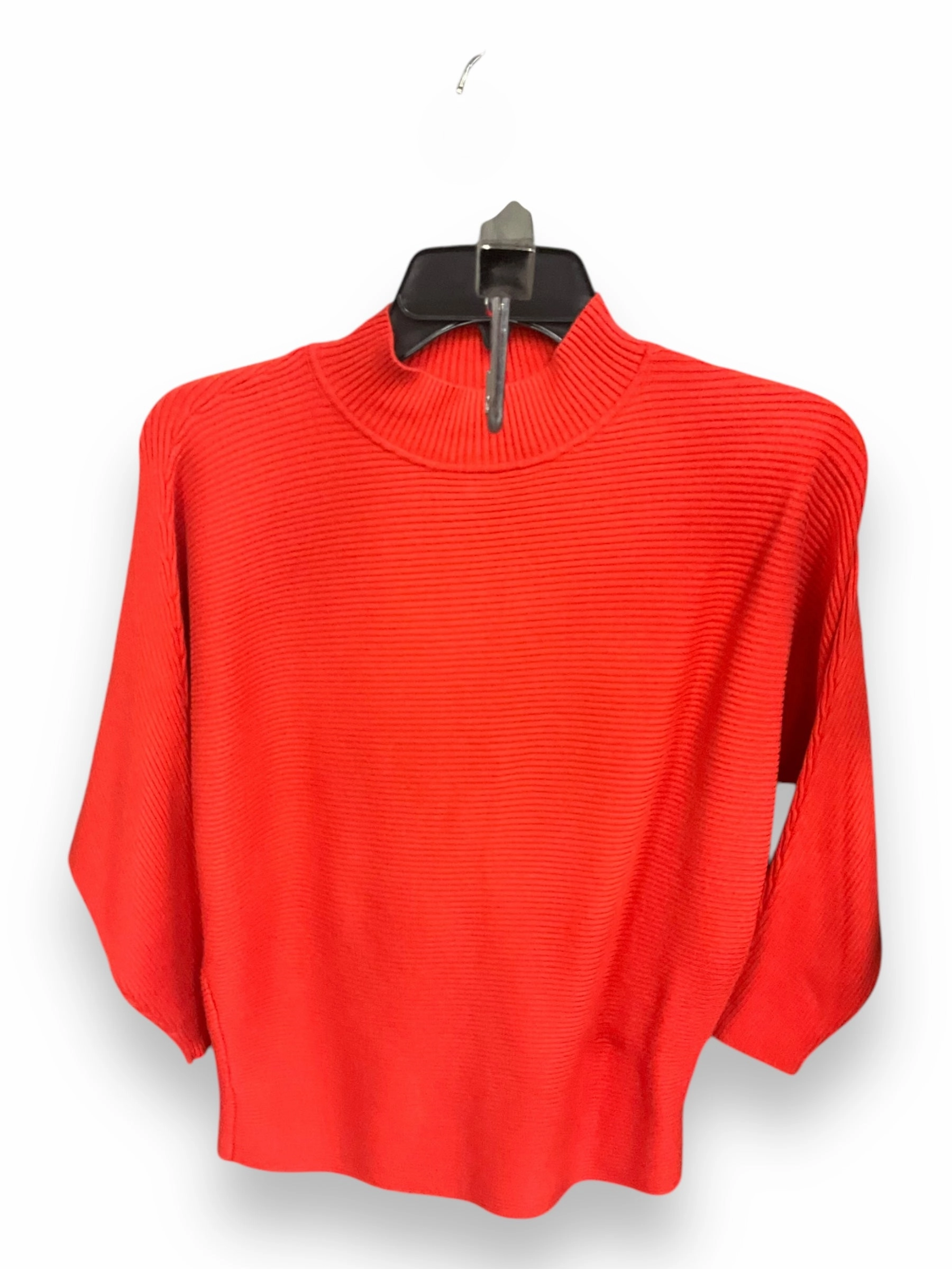 Sweater By Vince Camuto In Orange, Size: Xs HighDensityWeave