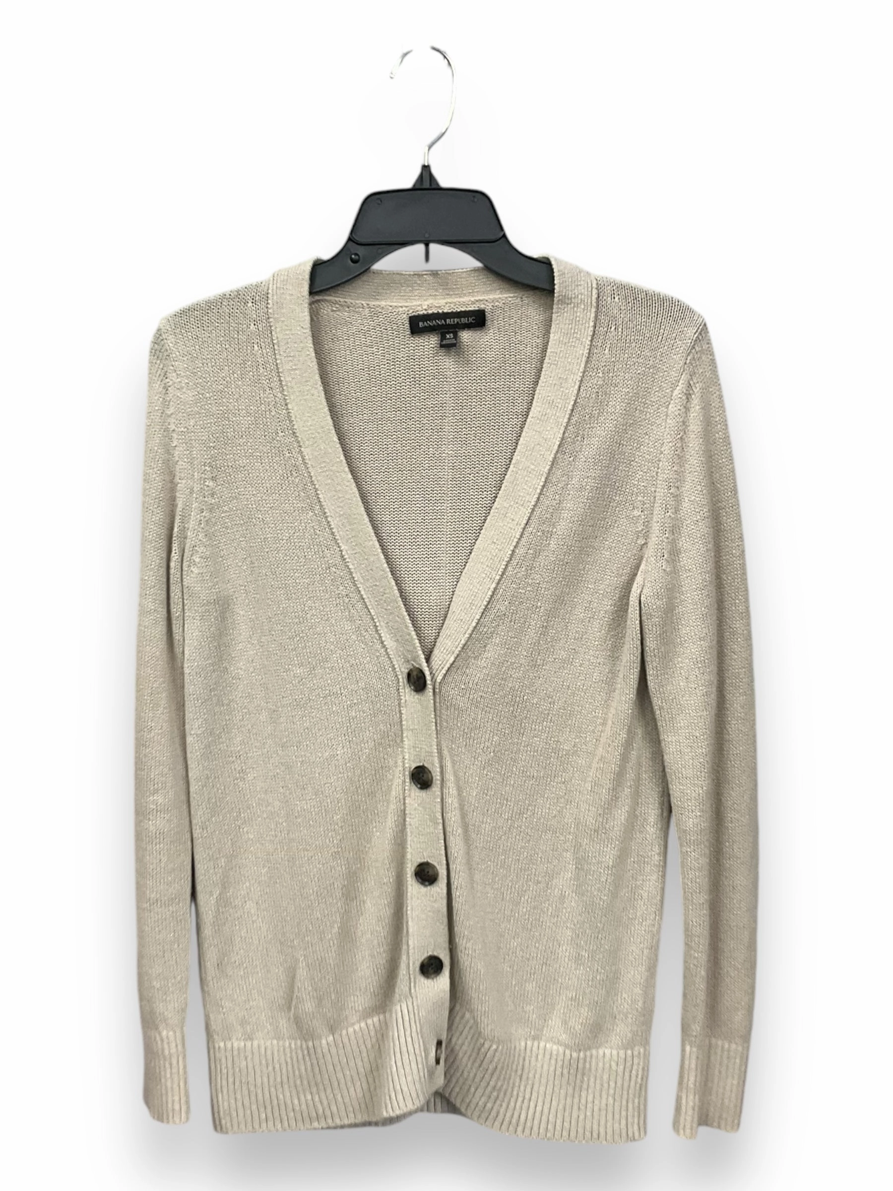 Casual Day ThermalRegulatingFabric Sweater Cardigan By Banana Republic In Beige, Size: Xs