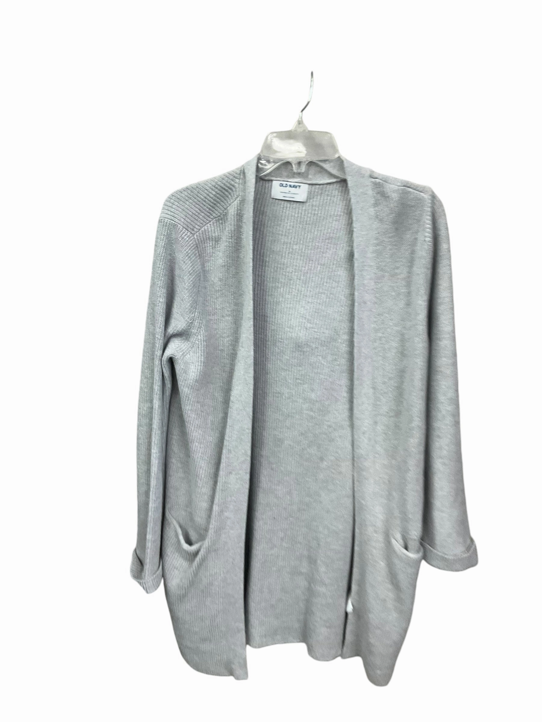 Sweater Cardigan By Old Navy In Grey, Size: M NonIrritating