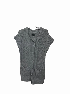Work-Ready Sweater Short Sleeve By Ana In Grey, Size: M