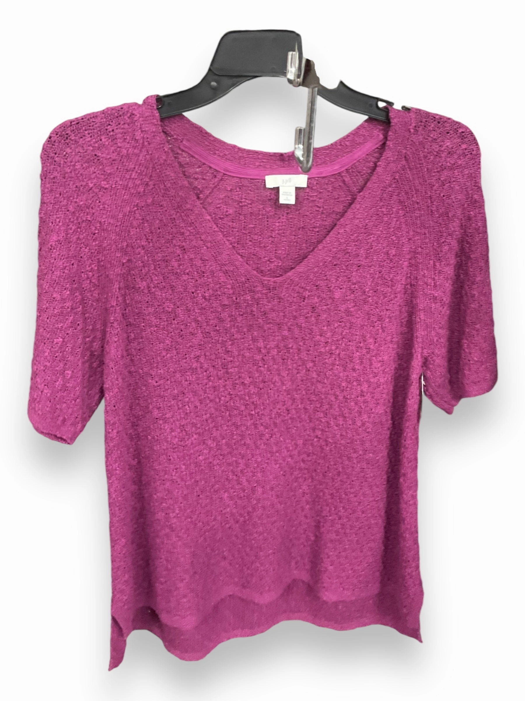 Sweater Short Sleeve By J Brand In Purple, Size: L Model Edge Tale Core