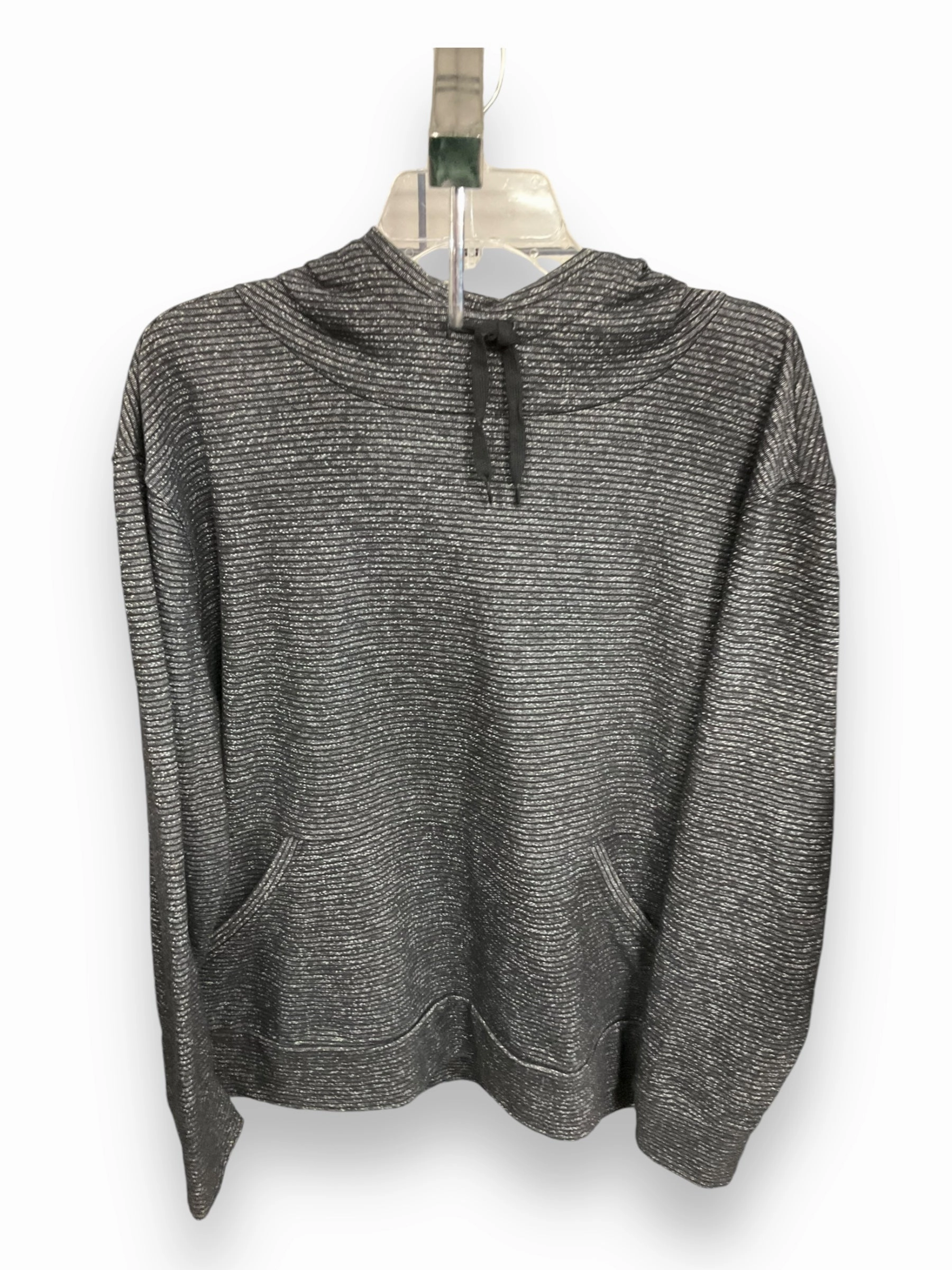 Utility Mode Sweatshirt Hoodie By Champion In Black & White, Size: Xl