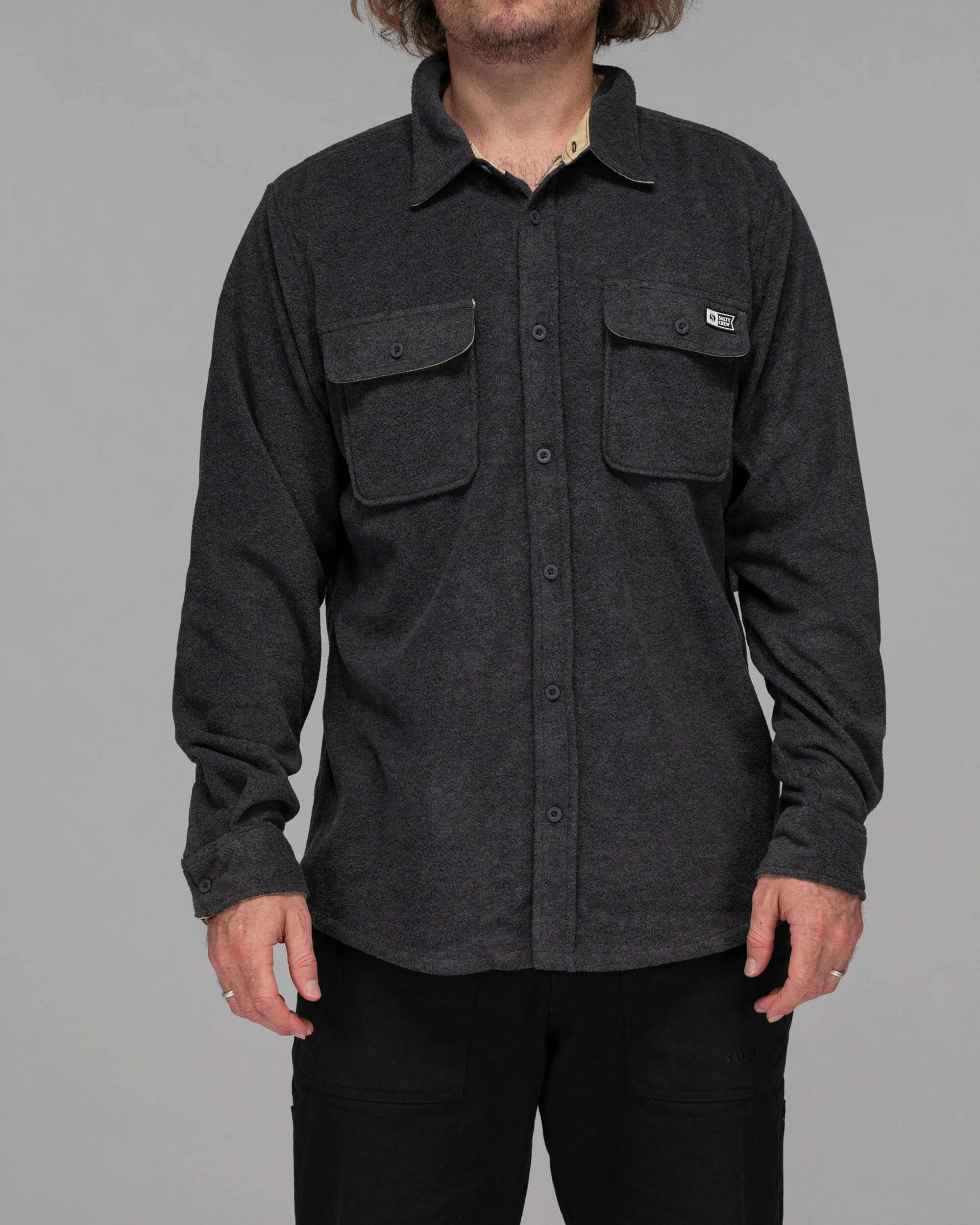 Frog like Swellter Polar Fleece Shirt - Charcoal Heather