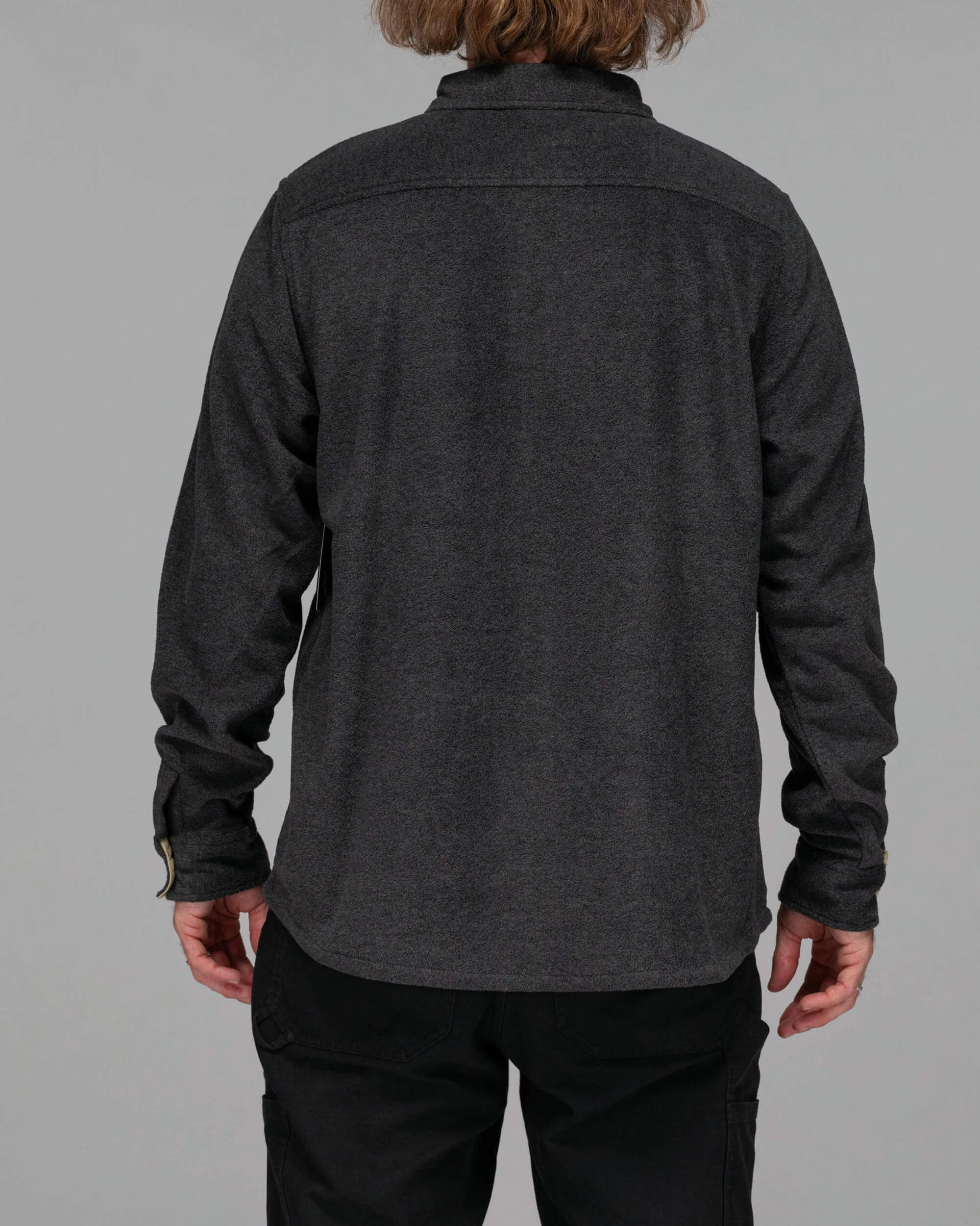 Gerbil like Urban Fashion Swellter Polar Fleece Shirt - Charcoal Heather