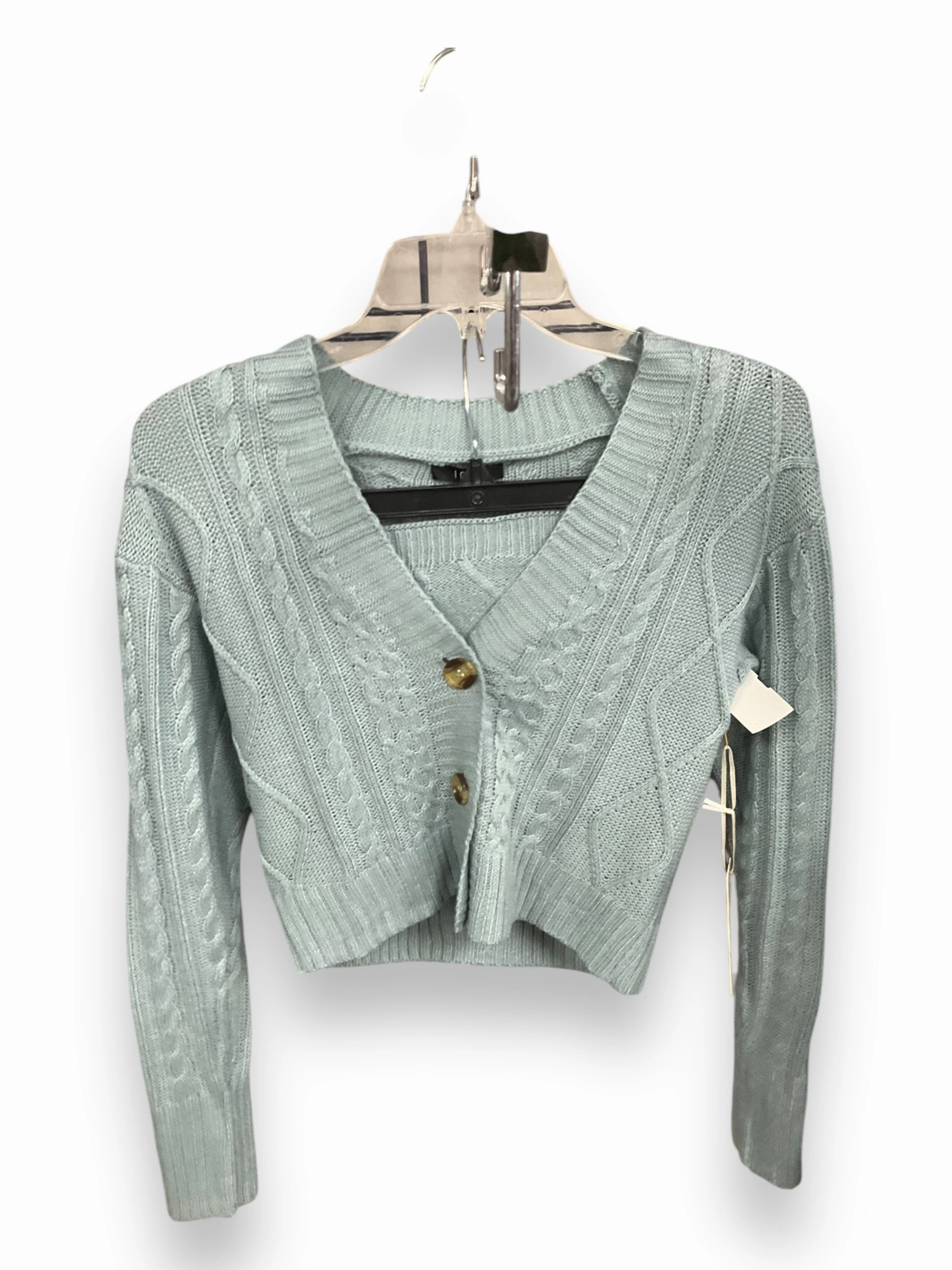 AdjustableWaist MoistureWicking Technology Sweater 2pc By Iris In Teal, Size: M