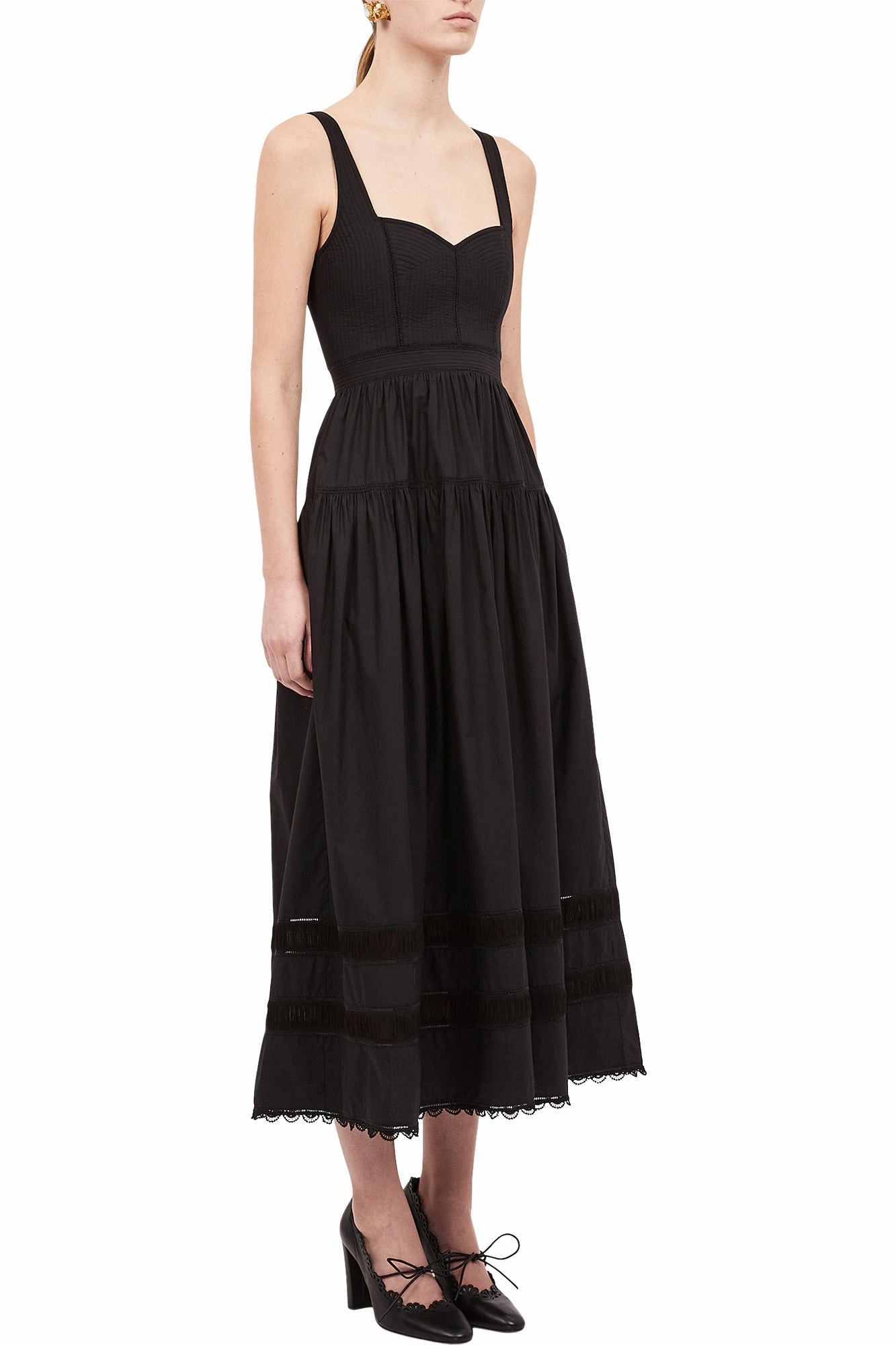 Smart Tones Ulla Johnson Isadora Dress in Noir
