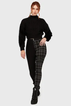 HeatPressedLogos Tartan Riot Trousers [GREY]