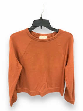 Versatile Scarf Windproof Outer Layer Sweatshirt Crewneck By Universal Thread In Orange, Size: M