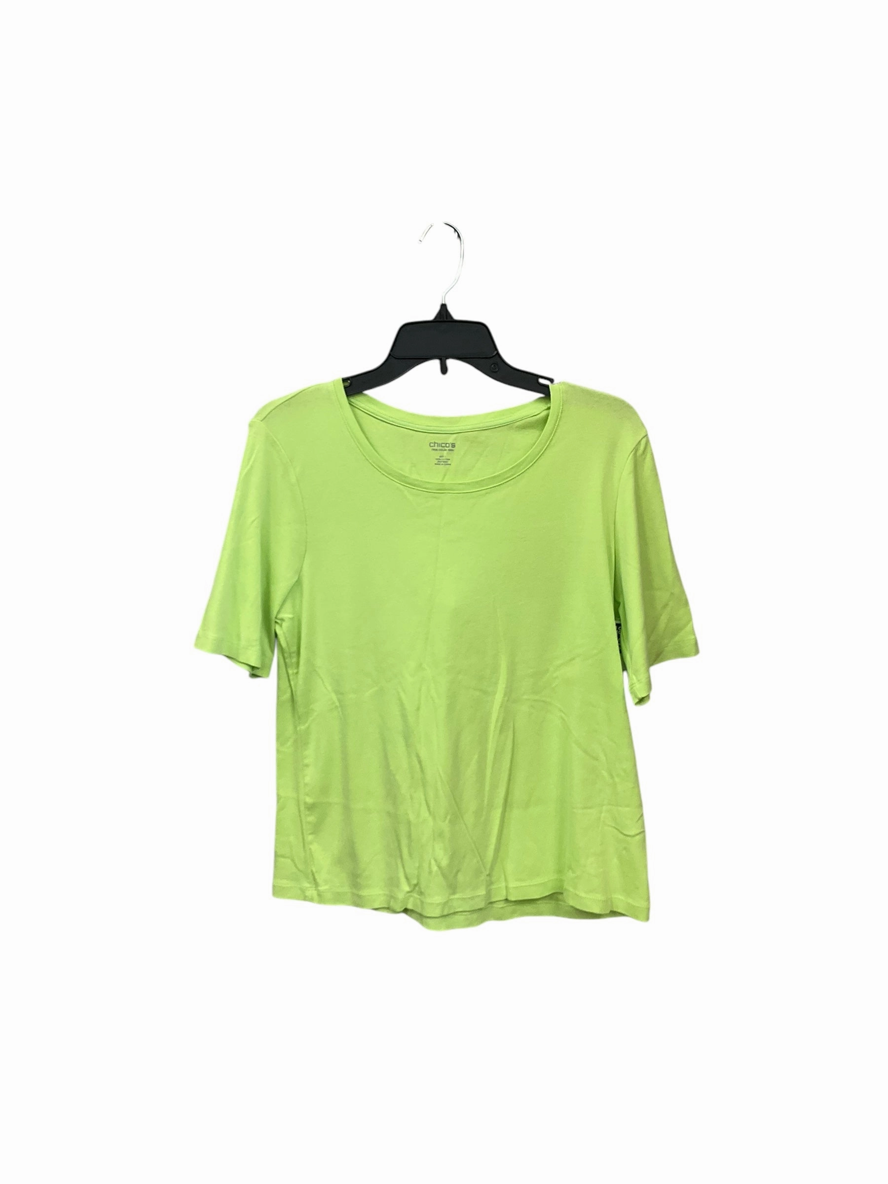 Top Short Sleeve By Chicos In Green, Size: L QuickDrying Fiber Sporty Style
