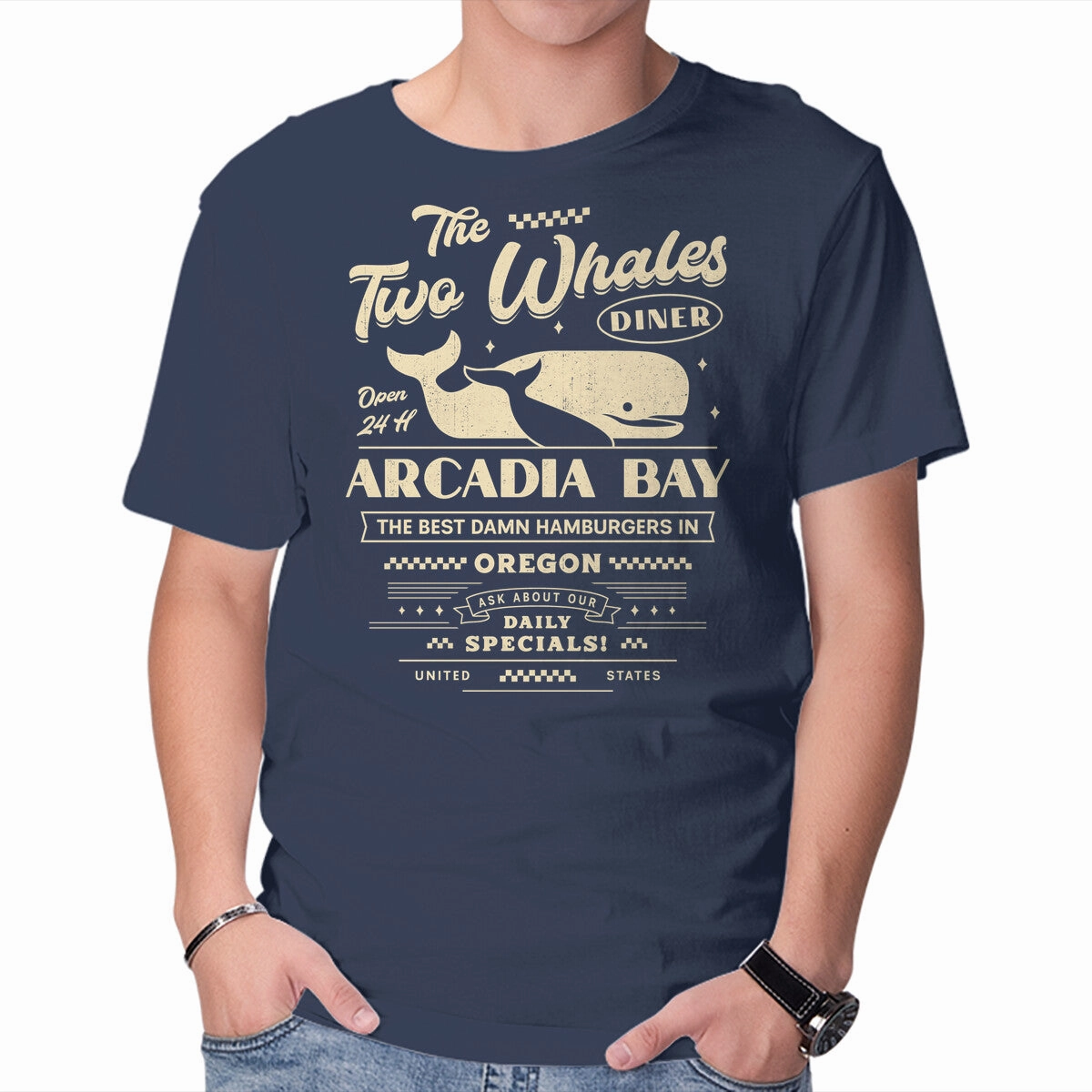 Trendy Look sports performance The Two Whales Diner Emblem