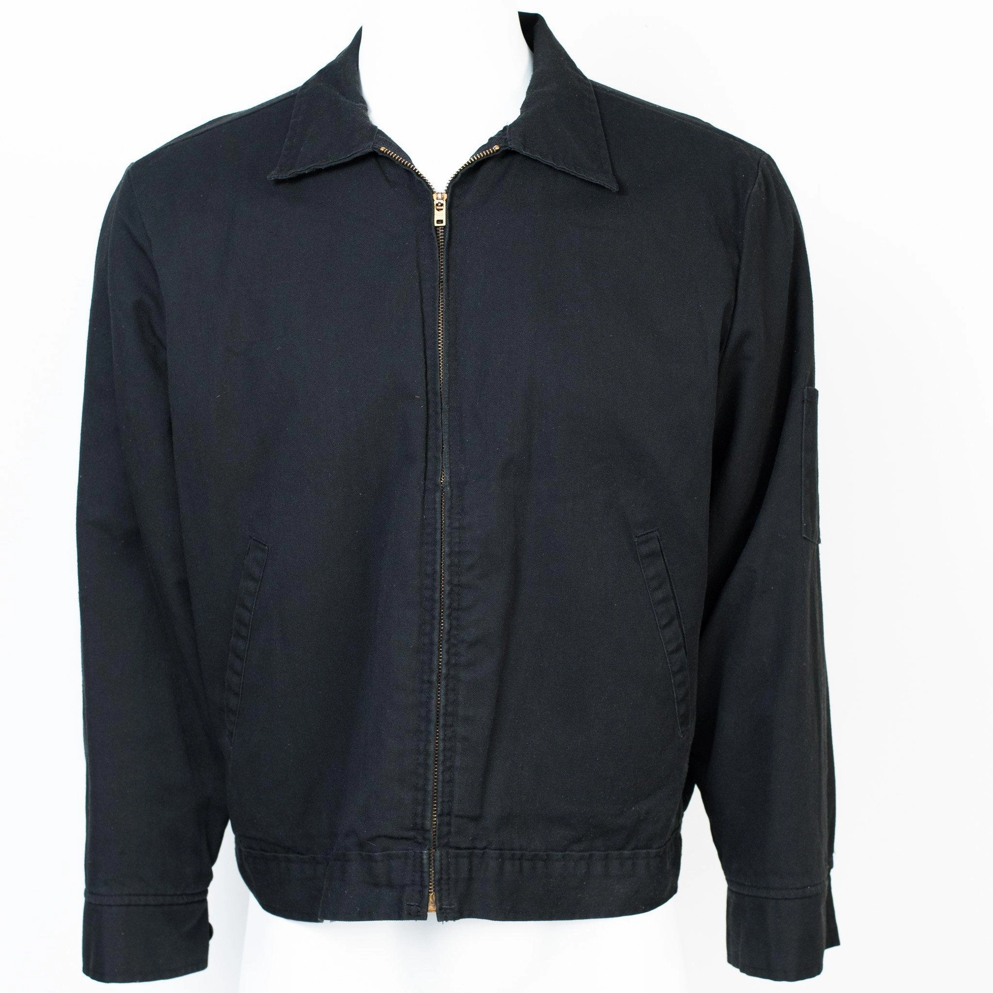 Used Standard Lined Work Jacket - Fold collar Lightweight Lining RibbedTrims