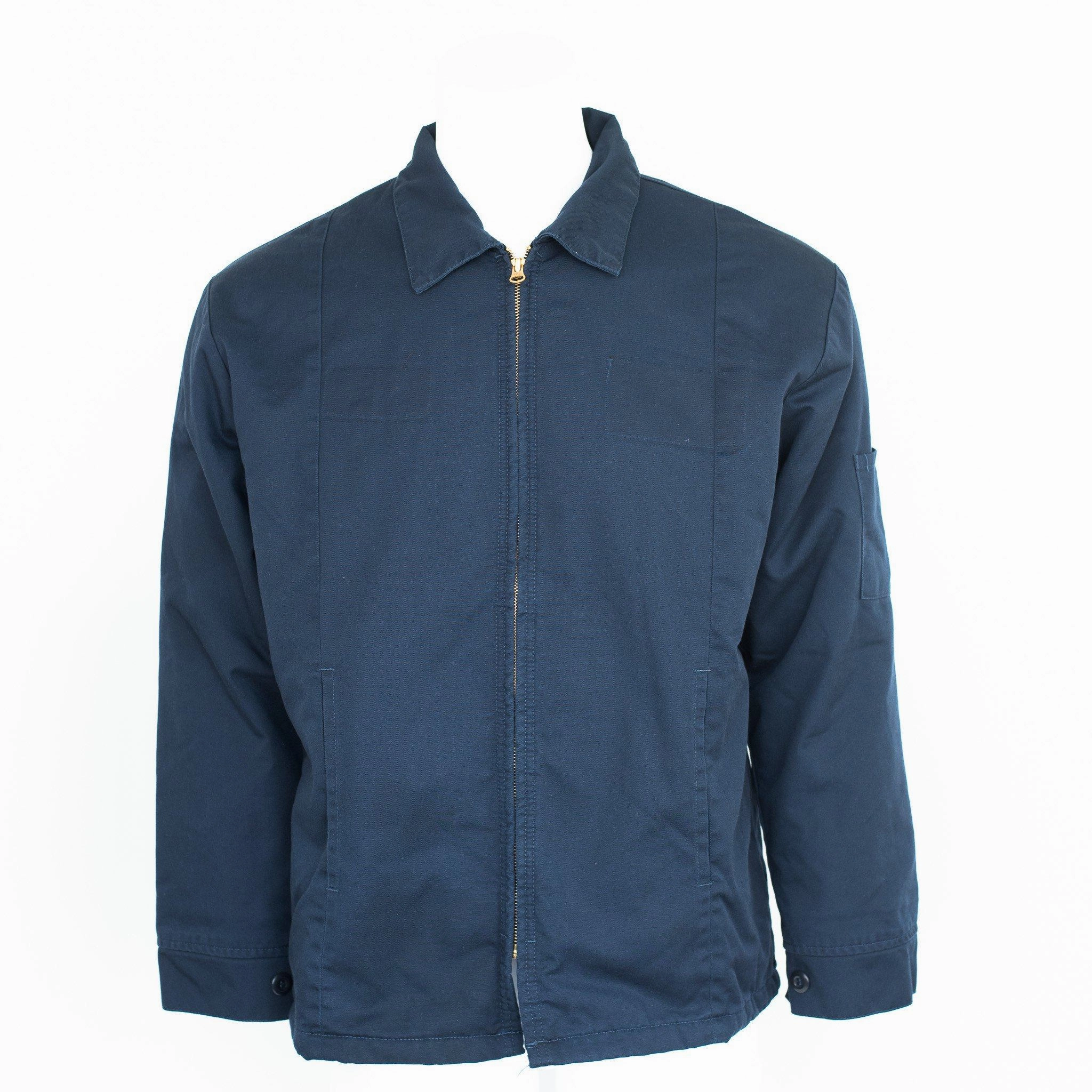 Used Standard Lined Work Jacket - Fold collar Eco Friendly Recycled Material