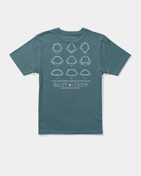 Jawbone  Ss Tee Kids - Slate Lightweight Blouse retro look