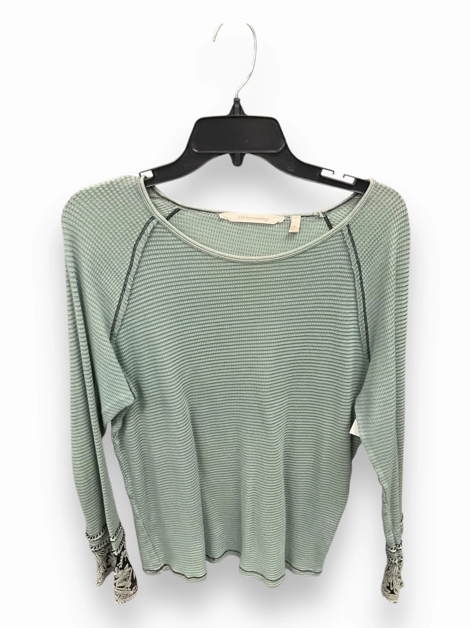 Strong Glow Vital Core Top Long Sleeve By Soft Surroundings In Green, Size: L